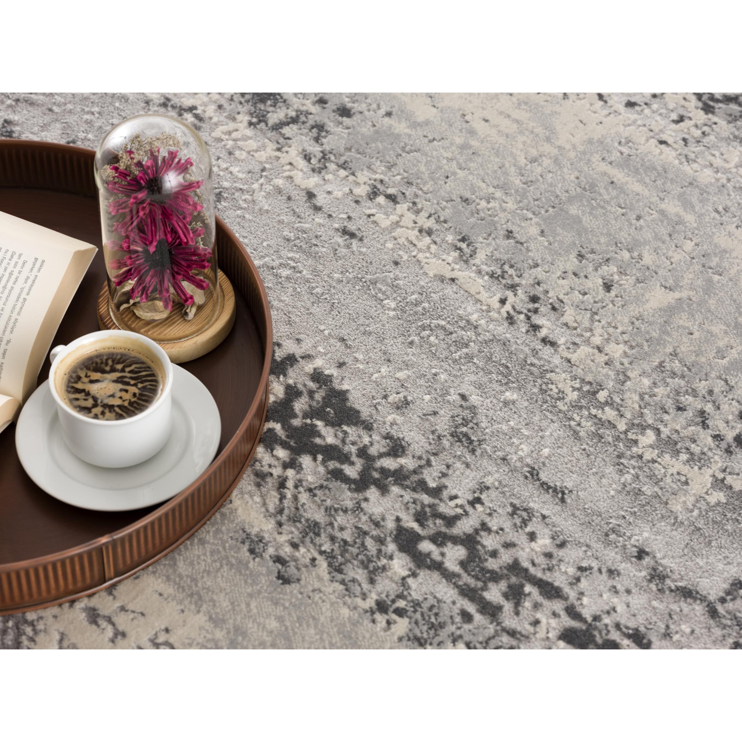 Rug Branch Cendro Contemporary Abstract Grey/Beige Indoor Area Rug