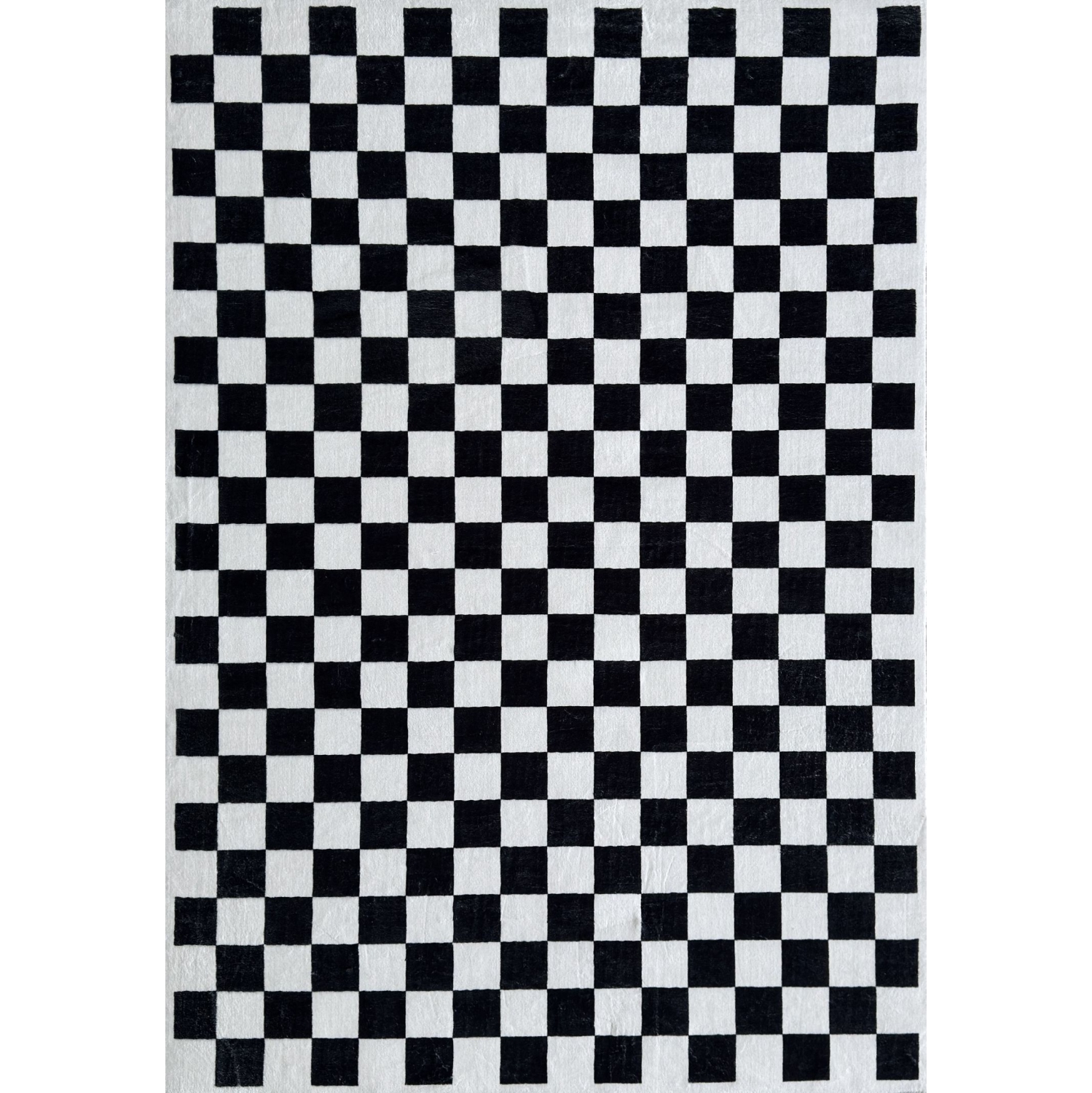 Rug Branch Metro Checkered Noir Non-Toxic, Child and Pet Safe - Indoor Area Rug for Kids, Black - Playroom, Nursery, and Children Bedroom