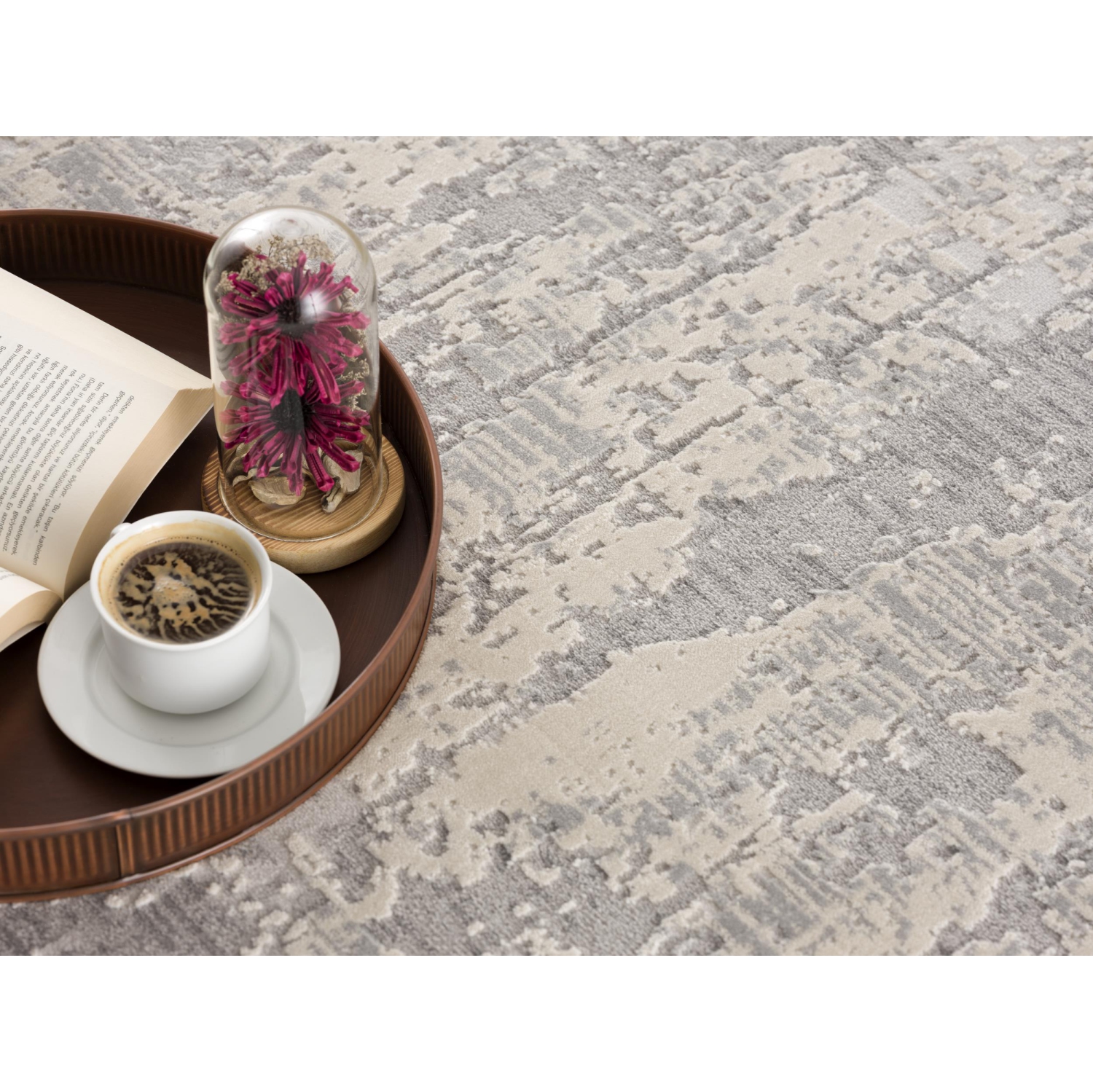 Rug Branch Tranquil Contemporary Abstract Grey/Beige Indoor Area Rug