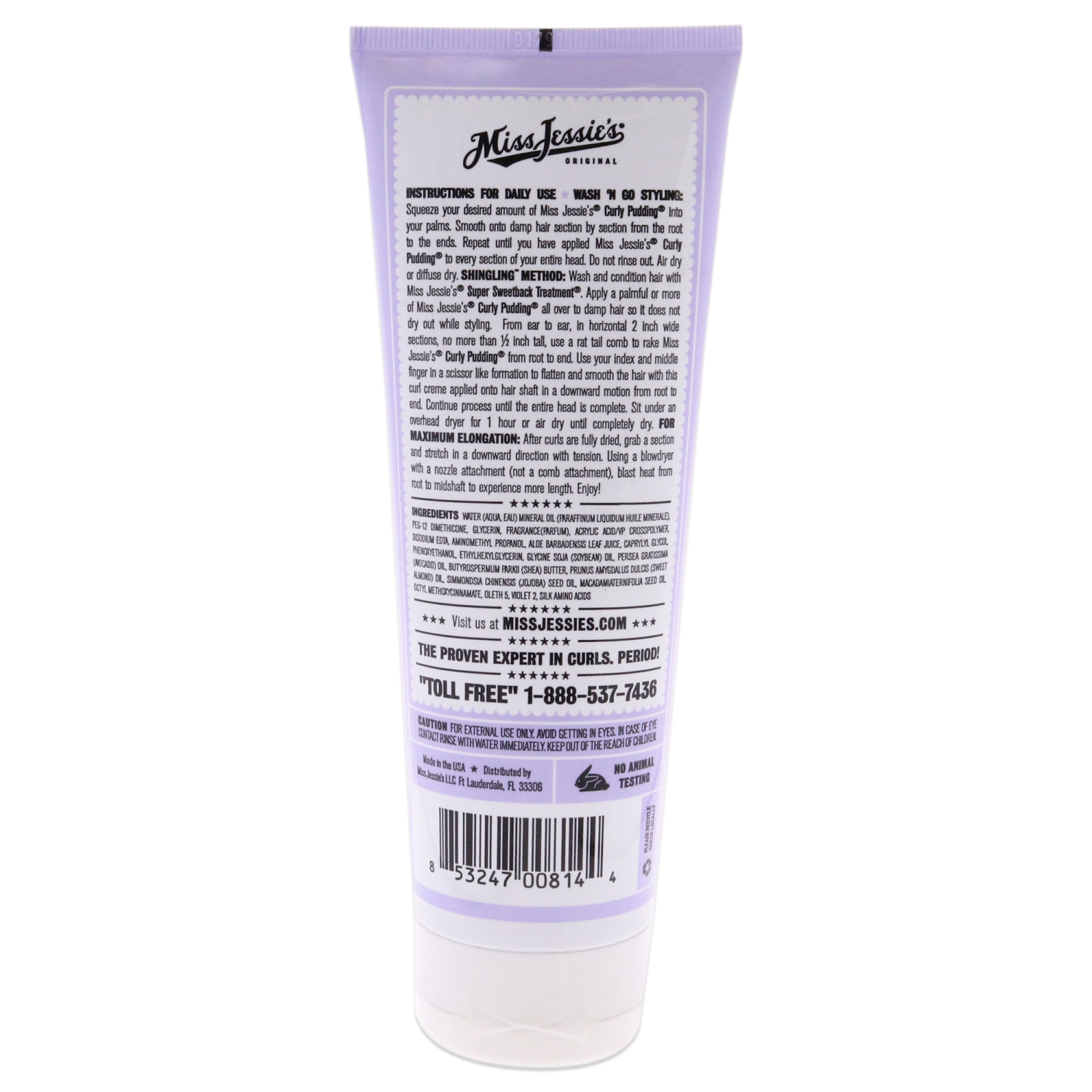 Pudding Curly par Miss Jessies pour unisexe - 8,5 oz de Crème