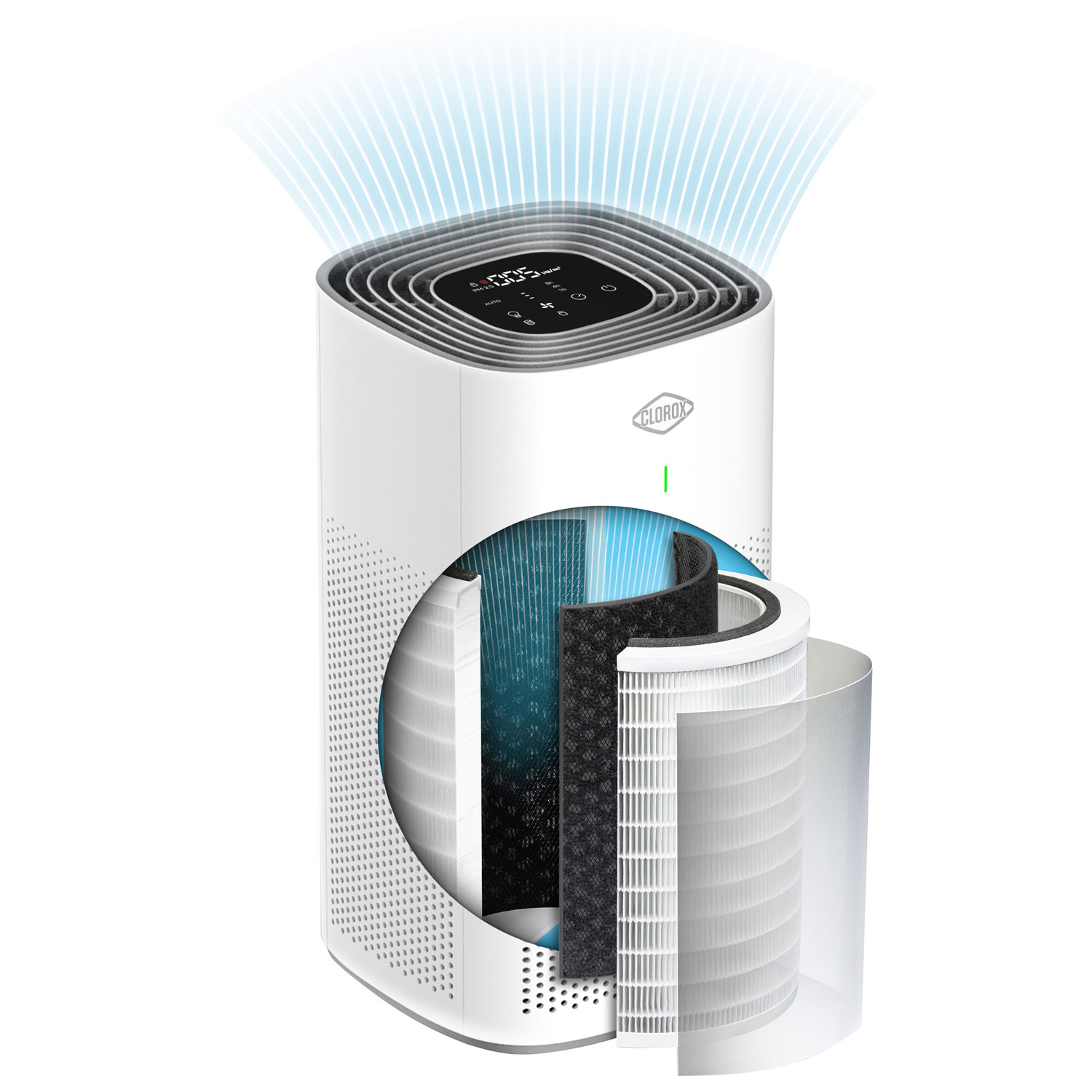 Clorox Air Purifier with HEPA Filter - White