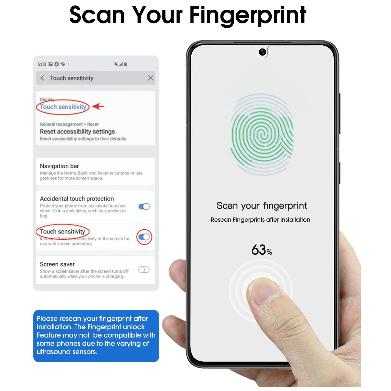 (Paquet de 2 + 2) Ensemble de 2 protecteurs d'écran en verre trempé compatible avec le Galaxy S22 plus de 5G 6,6 po de Samsung, et paquet de 2