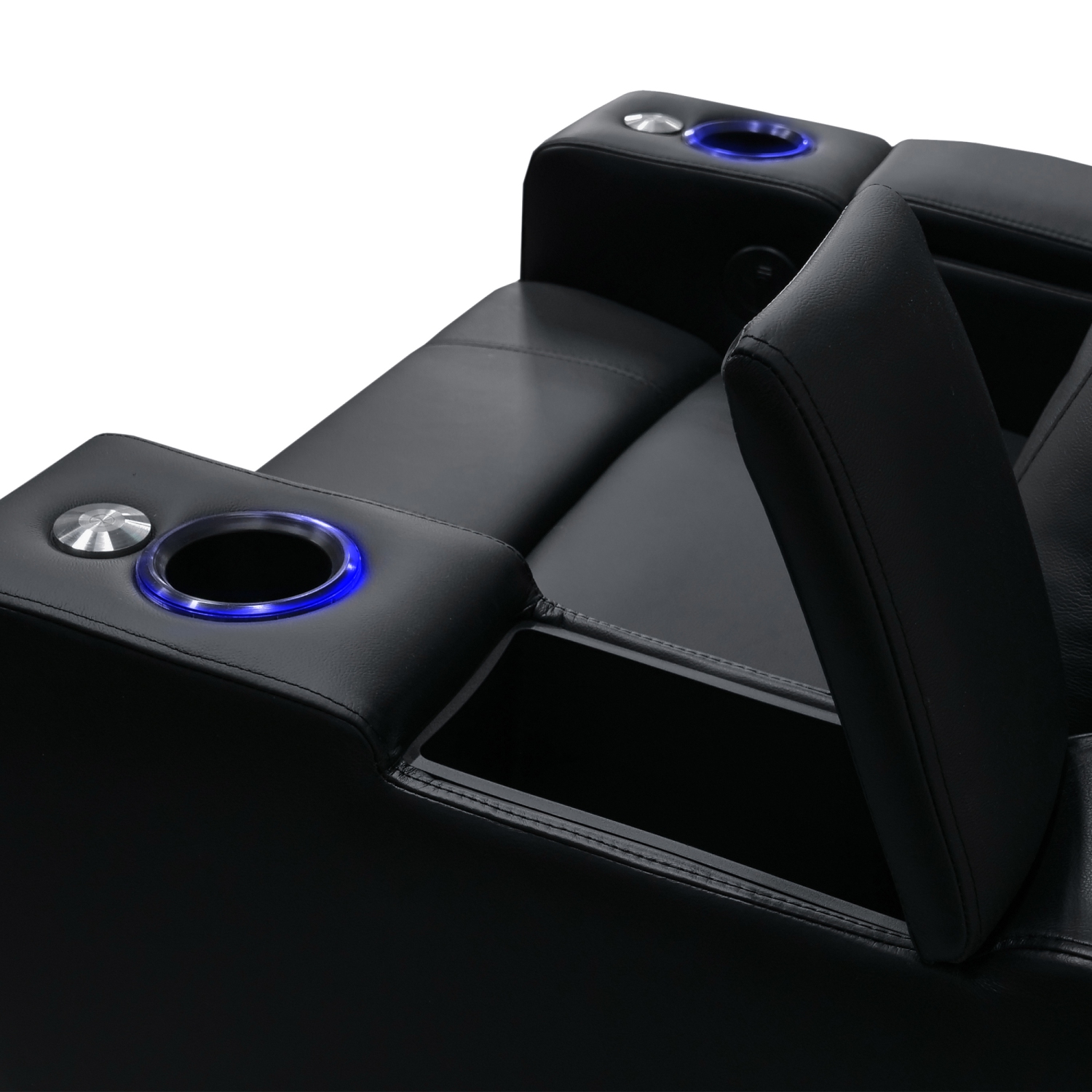 Fauteuil de cinéma maison Valencia Piacenza | Cuir Nappa 9000 de qualité supérieure, inclinaison électrique, appuie-tête électrique, éclairage LED