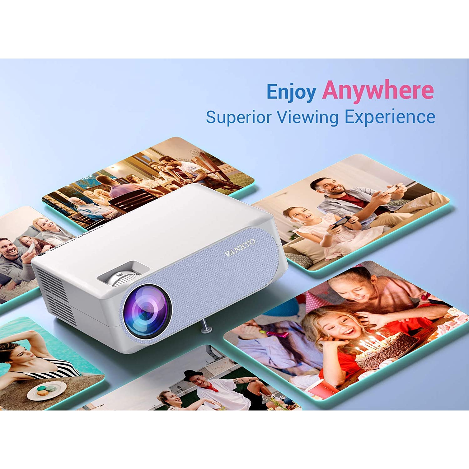 Bundle - VANKYO Performance V630W Native 1080P Projector