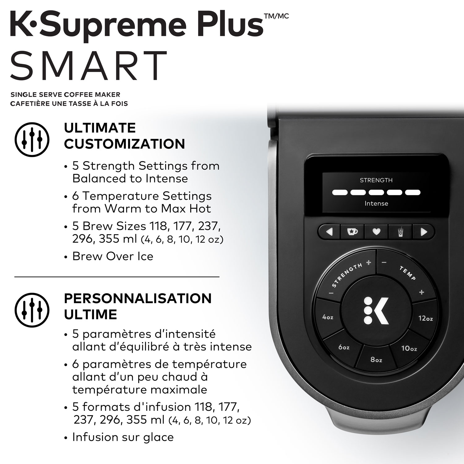 Keurig K-Supreme Plus Smart Single Serve Coffee Maker - Metal