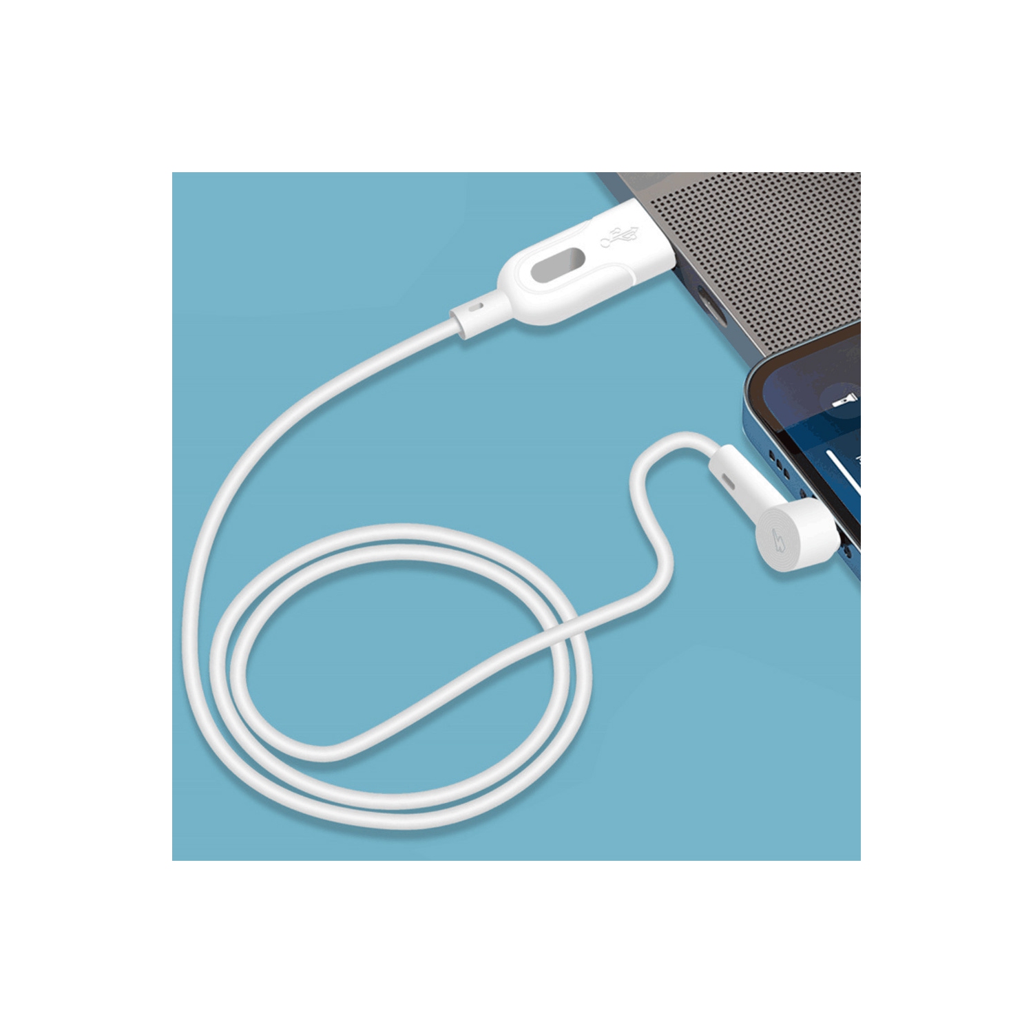 Câble USB C de 3 pieds à angle droit à 90 degrés de type C Câble de charge rapide en nylon tressé avec prise pour un stockage facile - axGear