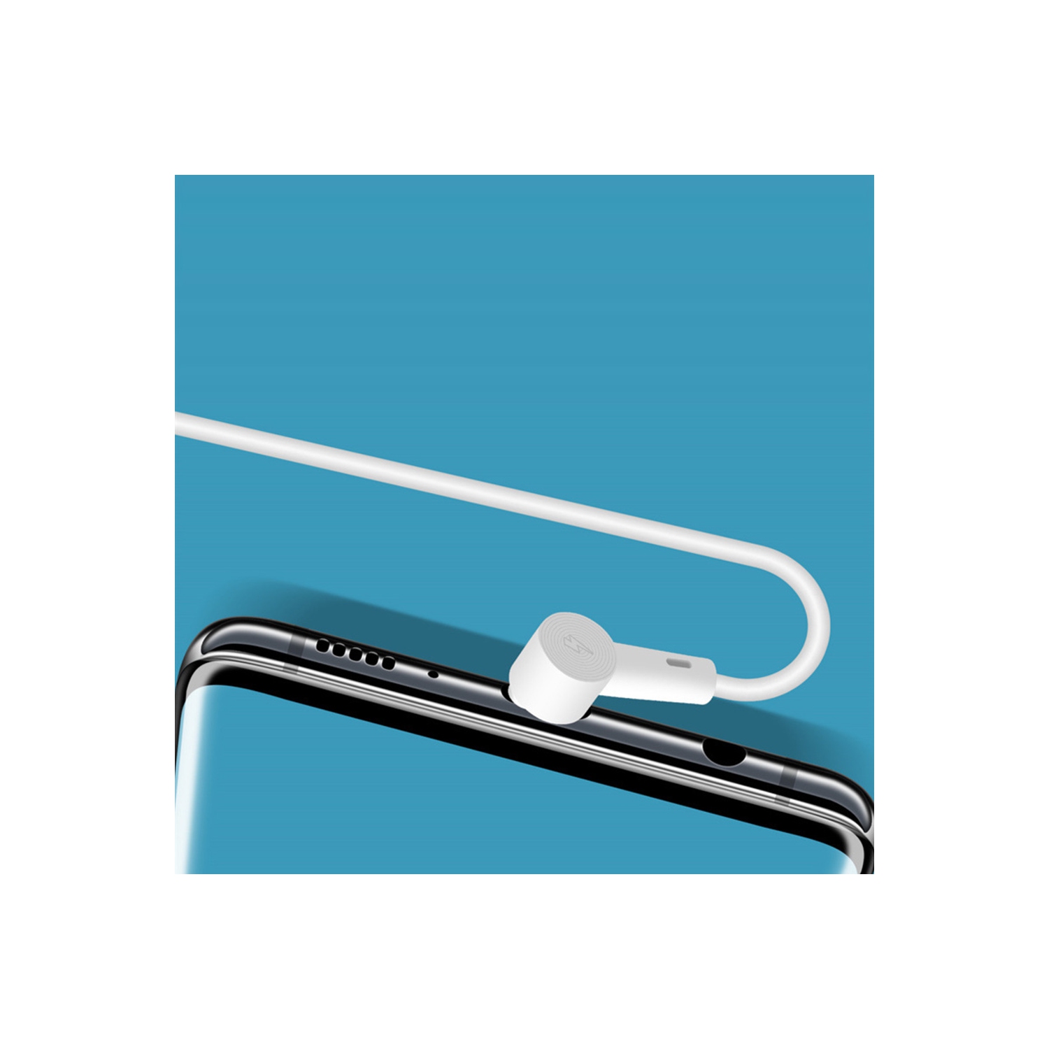 Câble USB C de 3 pieds à angle droit à 90 degrés de type C Câble de charge rapide en nylon tressé avec prise pour un stockage facile - axGear