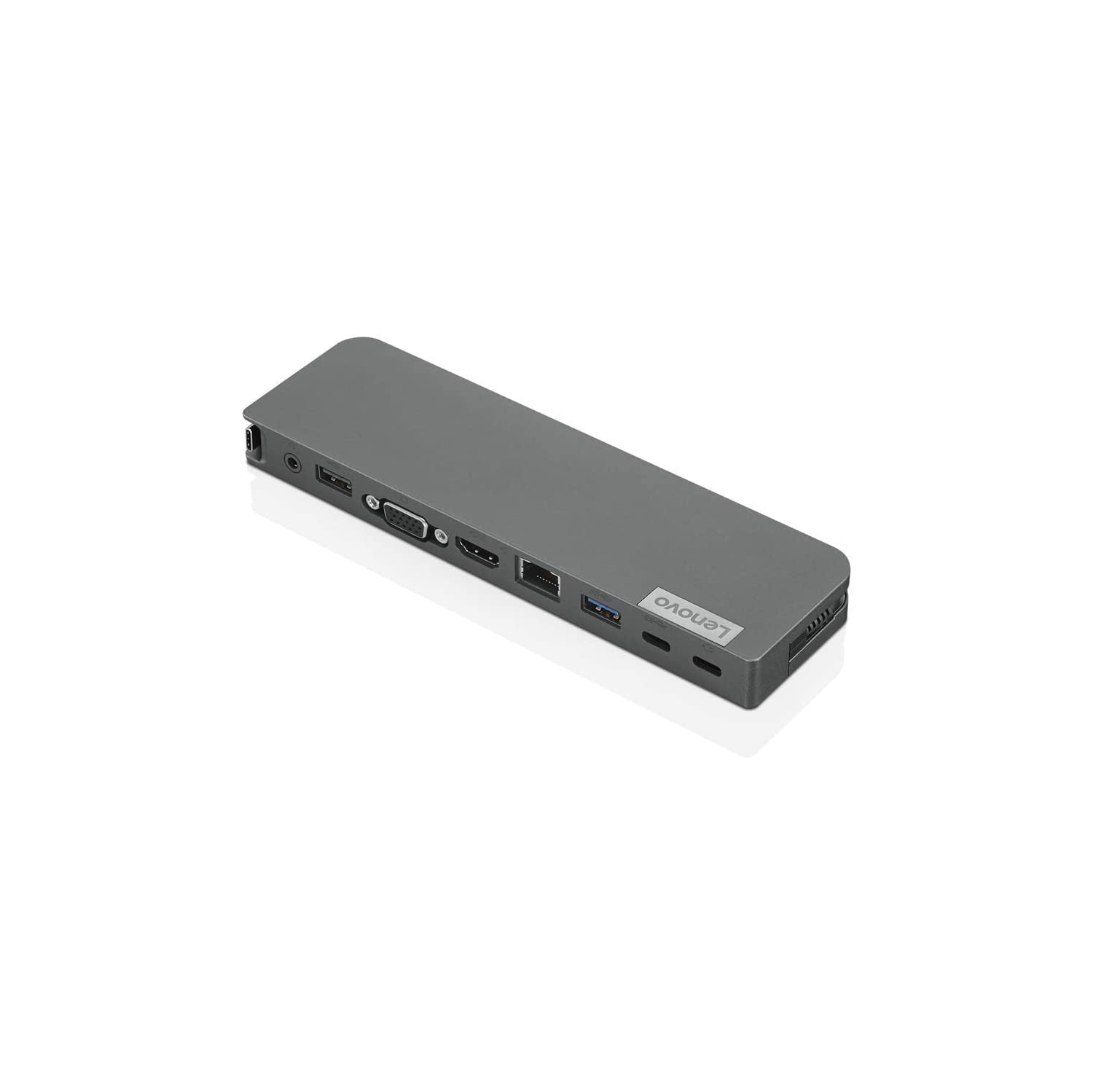 Lenovo USB-C Mini Dock w/ 65W Power Adapter - 1x HDMI 2.0, 1x VGA, 1x USB-C, 1x USB-A 3.1, 1x USB-A 2.0, 1x 3.5mm, 1x Giga LAN, 1x USB-C Charging