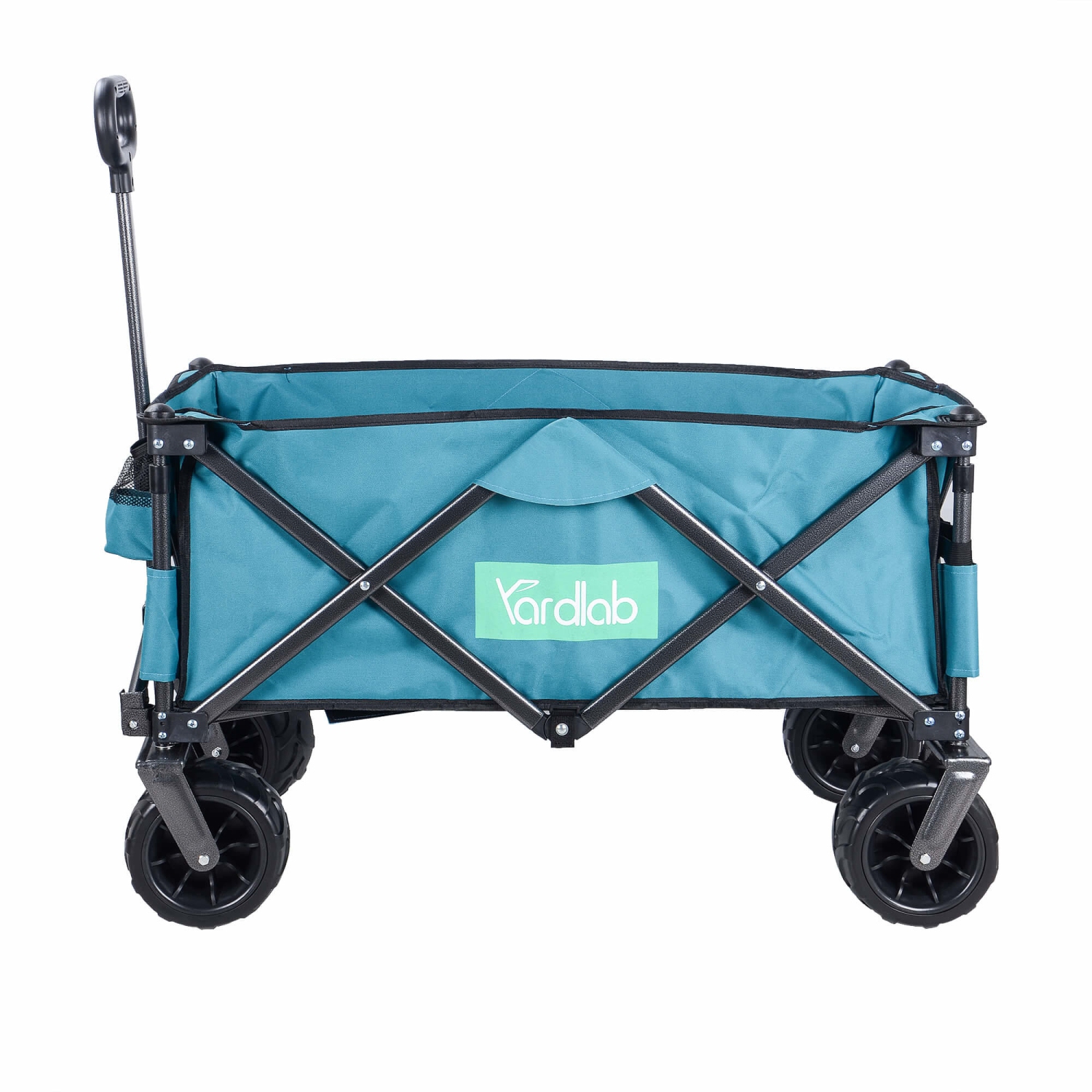 Chariot utilitaire d'extérieur pliable utilitaire 176&nbsp;lb chargement, chariot de jardin repliable robuste Camping chariot avec sac de rangement
