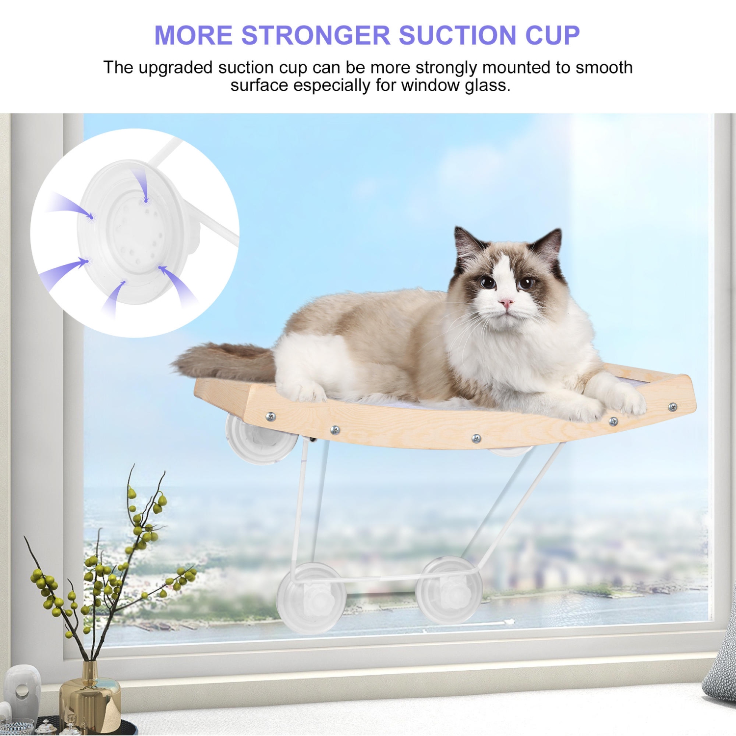 2 Styles 8 Pcs Suction Cups Cat Window Perch Cat Window Hammock Replacement Suction Cup for Kitty Cat Window Perches Bed Seat Hammock Pet Supplies 