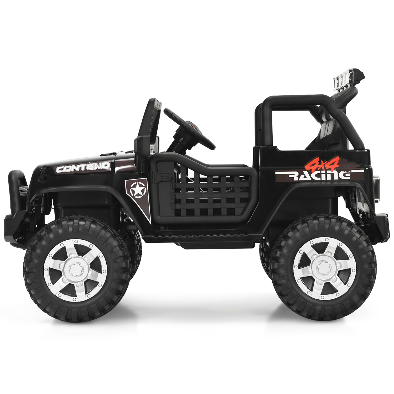 Topbuy Kids Ride on Truck 12V Electric Truck w/Remote Control Battery Powered Ride on Toy Car Black/Pink/Red/White