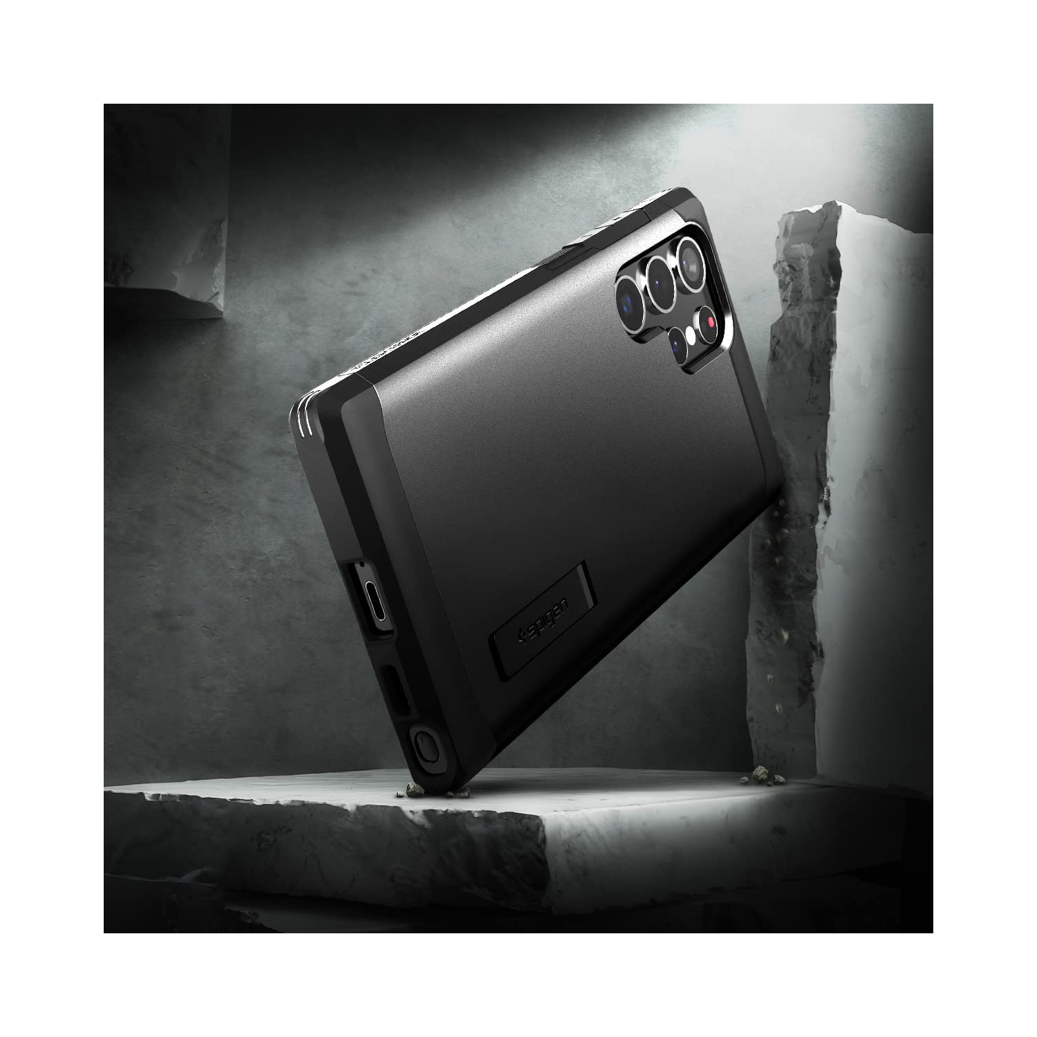 Spigen Tough Armor Designed for Samsung Galaxy S22 Ultra Case - Black
