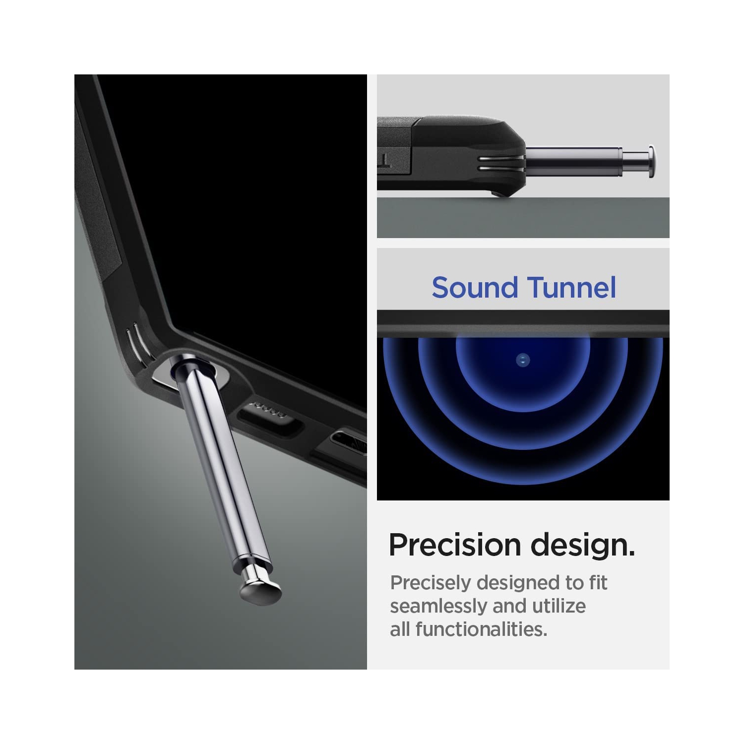 Spigen Tough Armor Designed for Samsung Galaxy S22 Ultra Case - Black