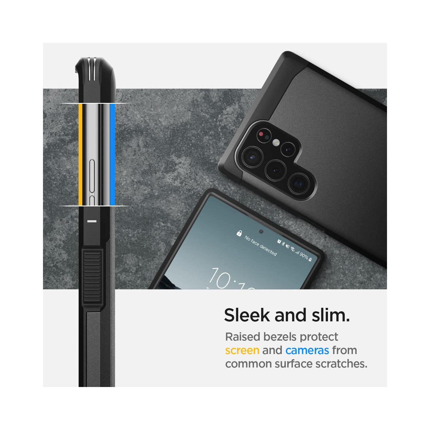 Spigen Tough Armor Designed for Samsung Galaxy S22 Ultra Case - Black