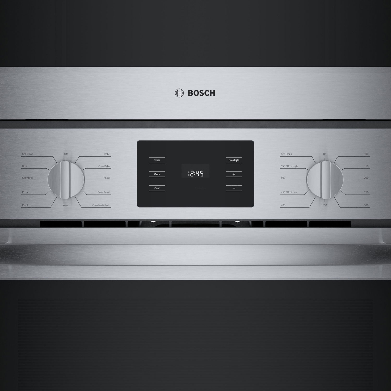 Bosch 30" 4.6 Cu. Ft. Double True Convection Electric Wall Oven - Stainless Steel