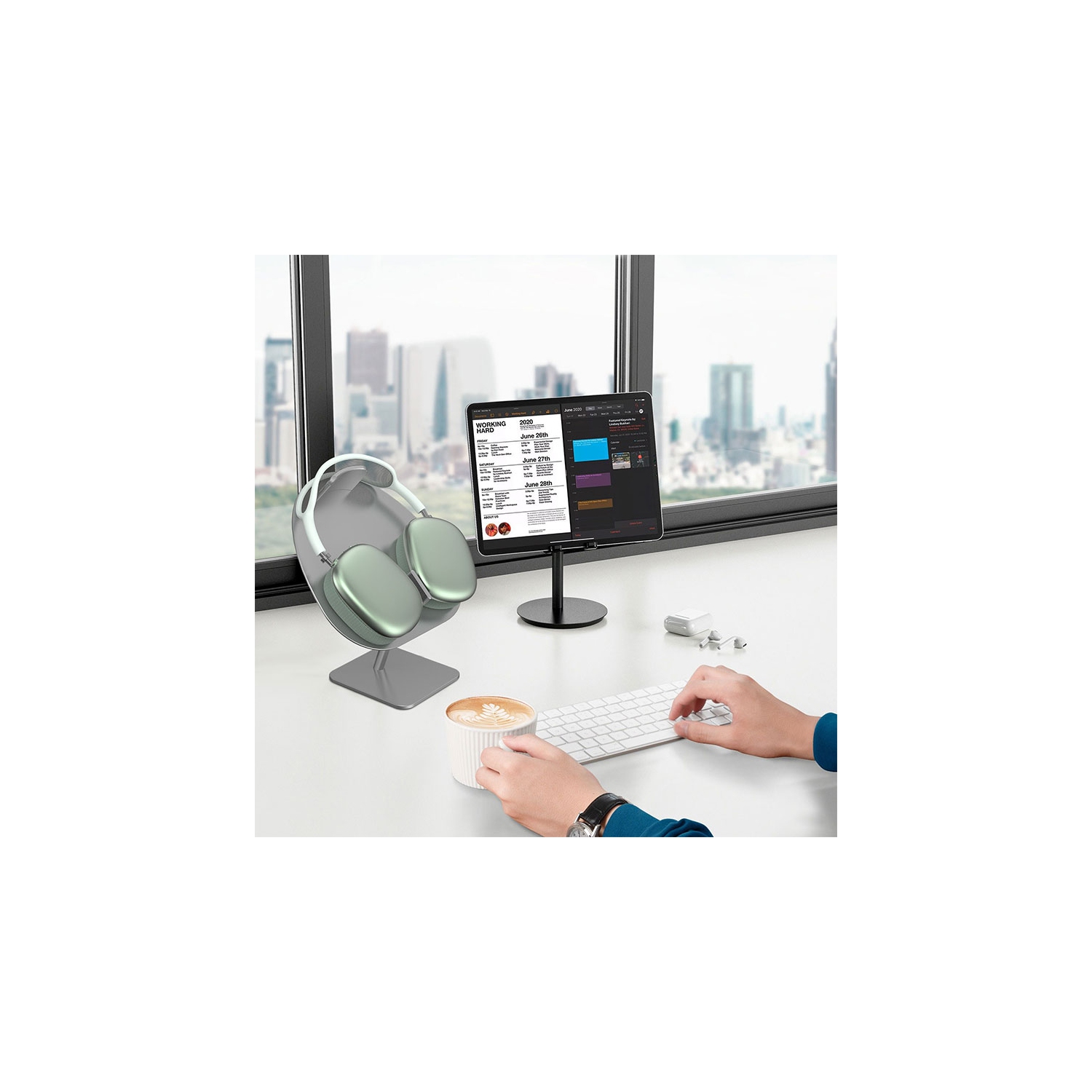 Stimula Lifestyle AWA Apple Wireless AirPods Max Magnetic Charger Professional Smart Headphone Gaming Holder Stand Bose Beats Sony Compatible