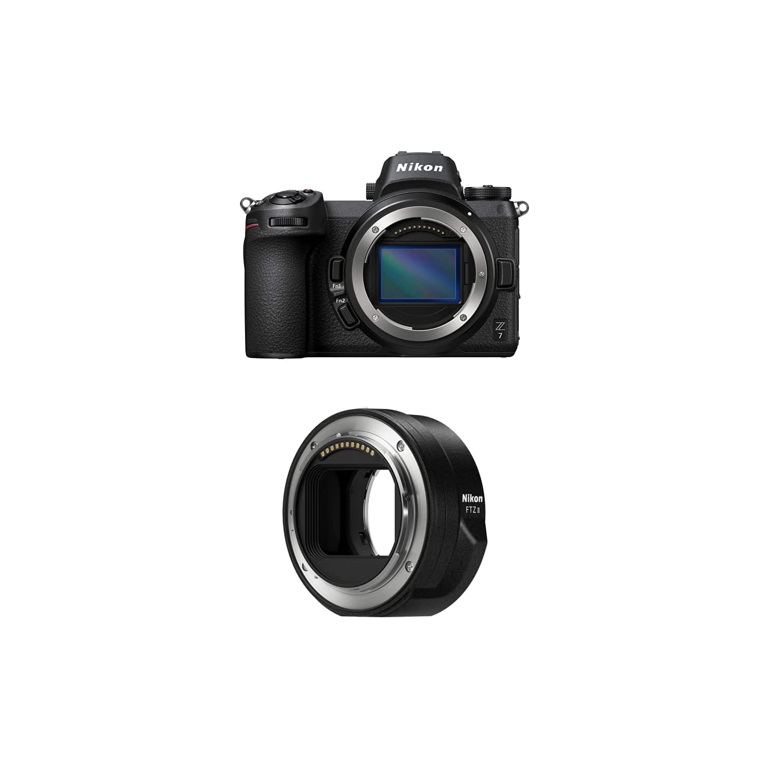 Nikon Z7 Full-Frame Mirrorless Camera Body, with Nikon Mount Adapter FTZ II