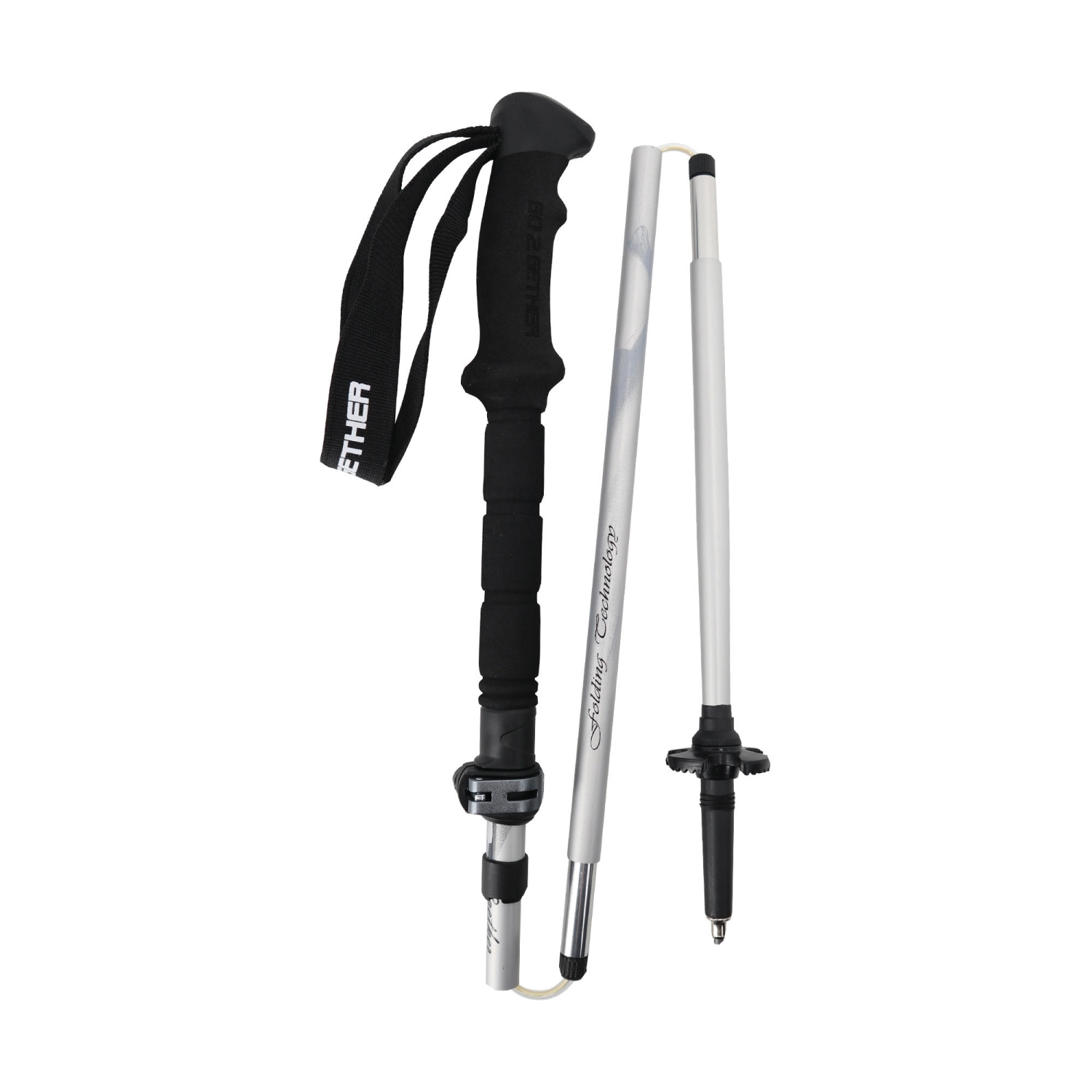 Collapsible Trekking Poles, Aluminum Folding Walking Hiking Sticks for hiking, Adjustable Height 5-Section