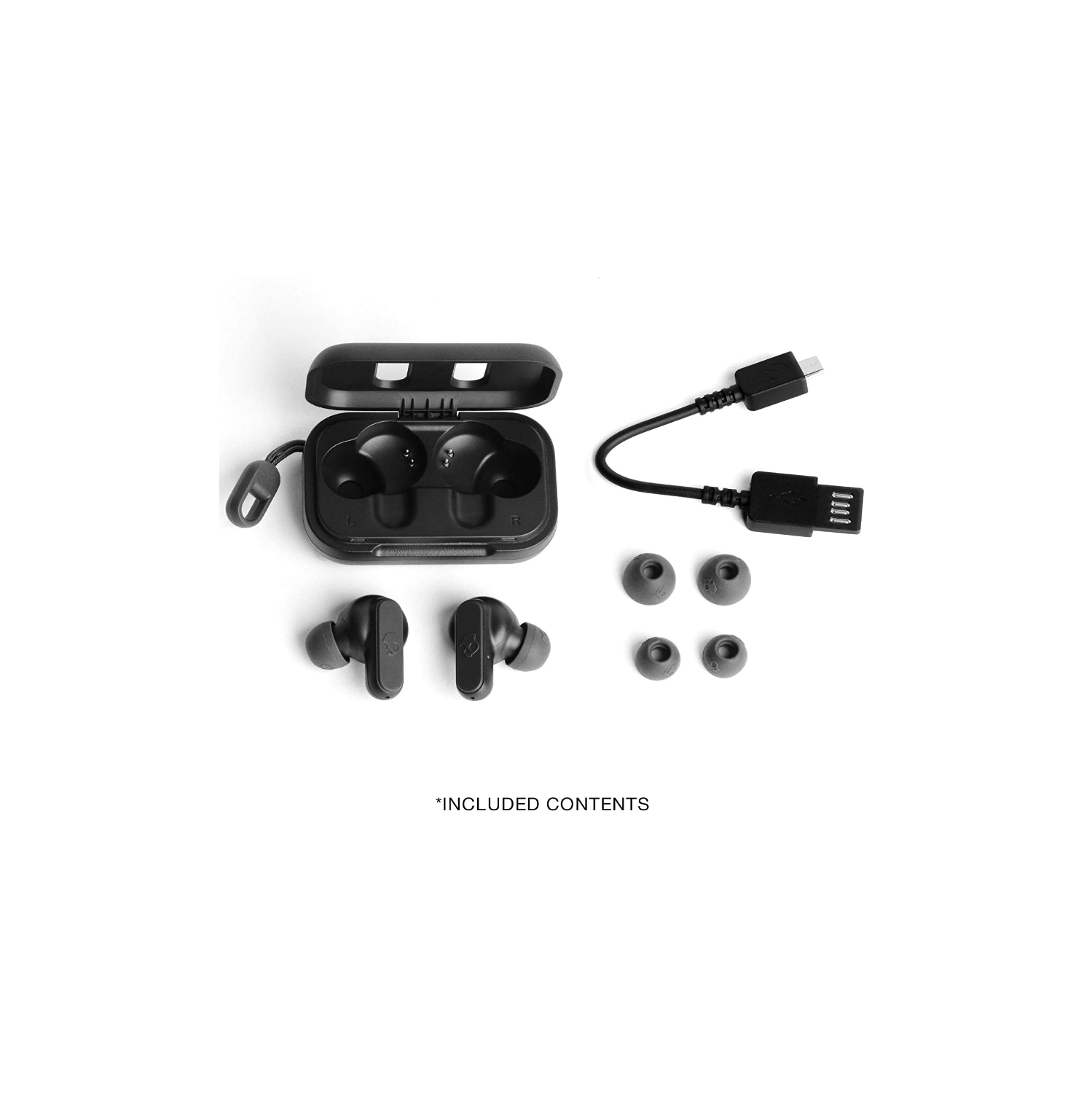 Écouteurs sans fil Skullcandy Dime True, noir véritable