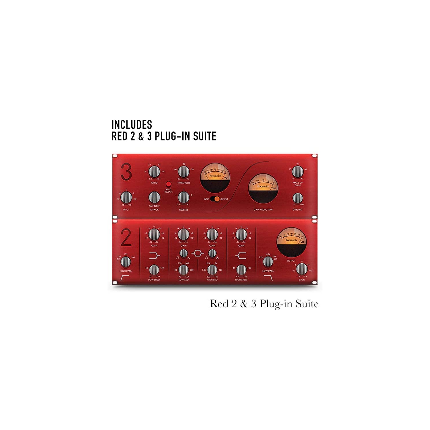 Focusrite Scarlett 2i2 2x2 USB Audio Interface Full Studio Bundle with Creative Music Production Software Kit and CR3-X Pair Studio Monitors and 1/4”