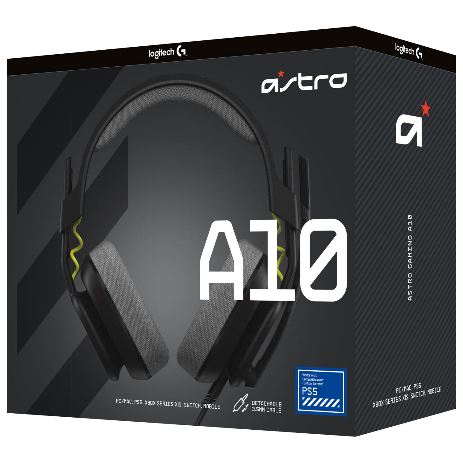 Casque de jeu Gaming A10 d'ASTRO pour PS5/PS4 - Noir