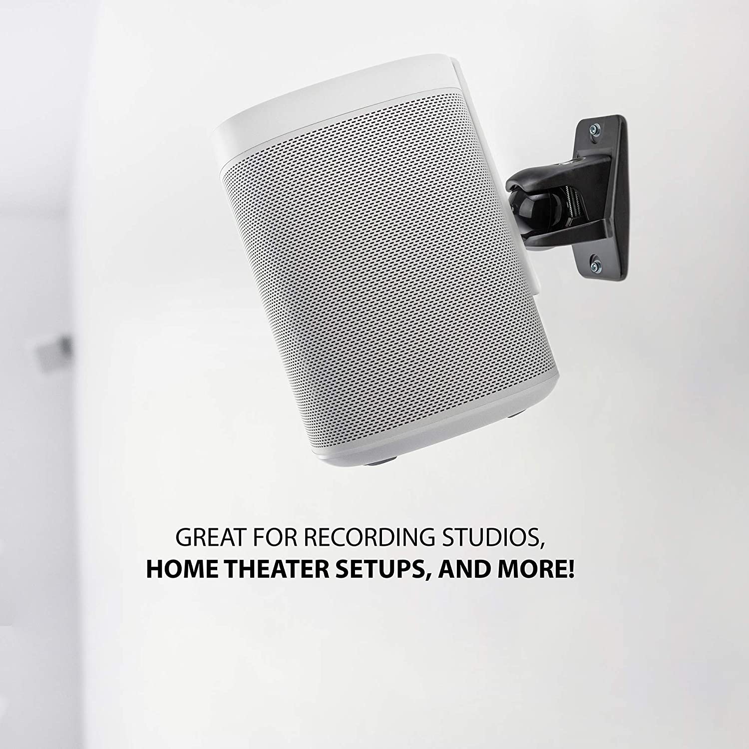 Support mural pour haut-parleur ProGrip Ultra en acier inoxydable SINSB7B de Jumbll, paire de 2