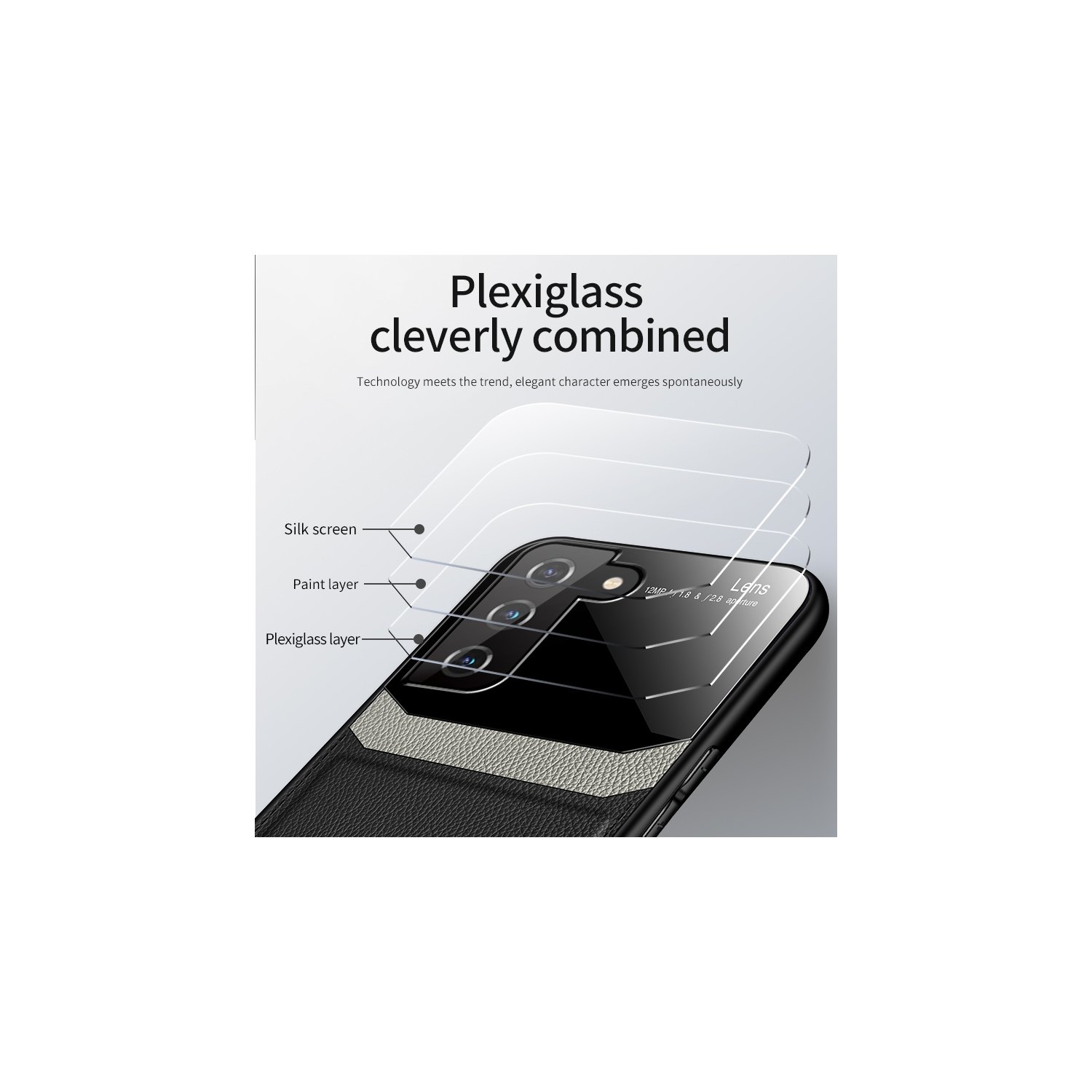 ROBINSON Leather case back cover Protective Cover Phone Case Glass Back Shell For Samsung Galaxy S22 - Free Shipping