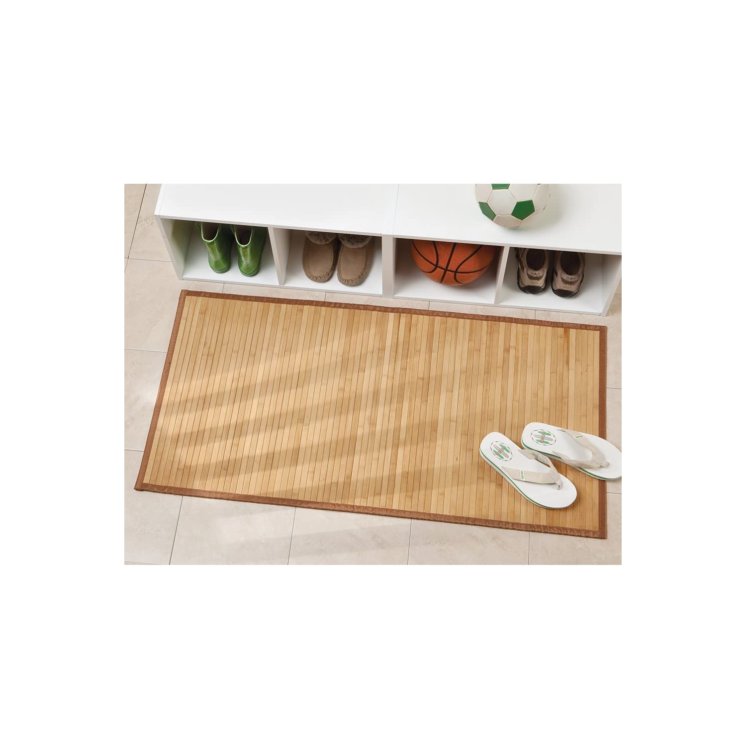 Tapis en bambou naturel pour îlot