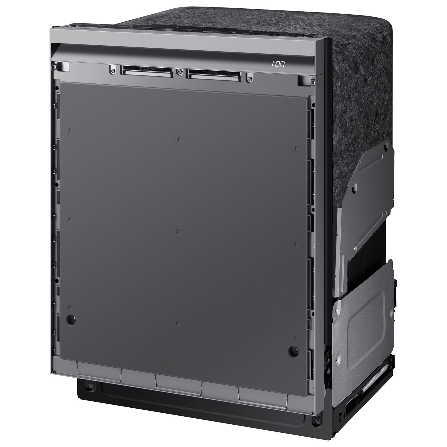 Lave-vaisselle encastrable 24 po 42 dB avec troisième panier de Samsung - Prêt pour panneau