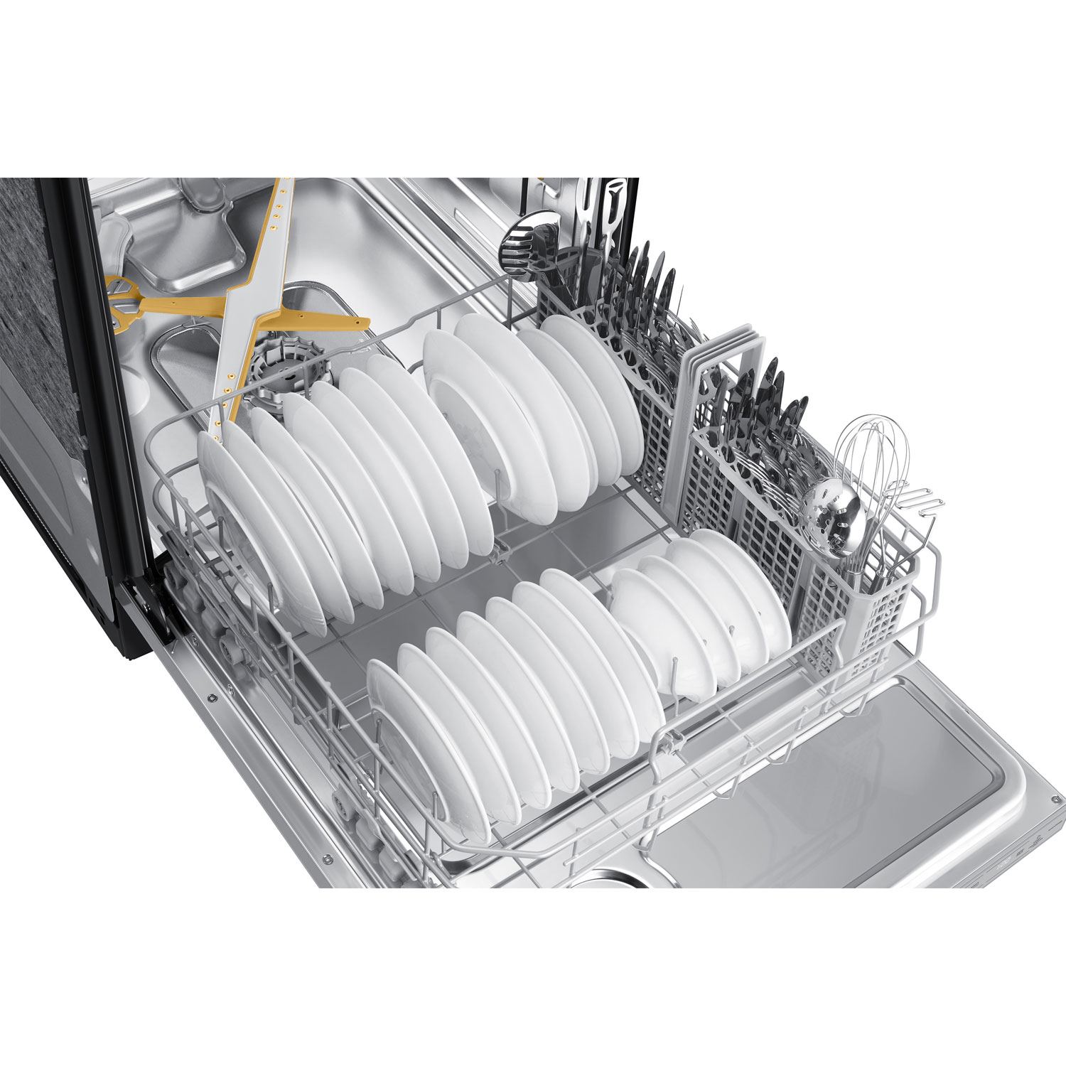 Lave-vaisselle encastrable 24 po 42 dB avec troisième panier de Samsung - Prêt pour panneau