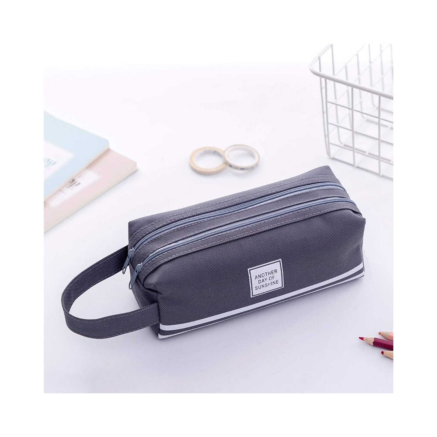 Pencil Case Big Capacity Pencil Pouch Pen Holder Makeup Zipper Bag Stationery Storage Organizer for Student College Middle High School Supplies and
