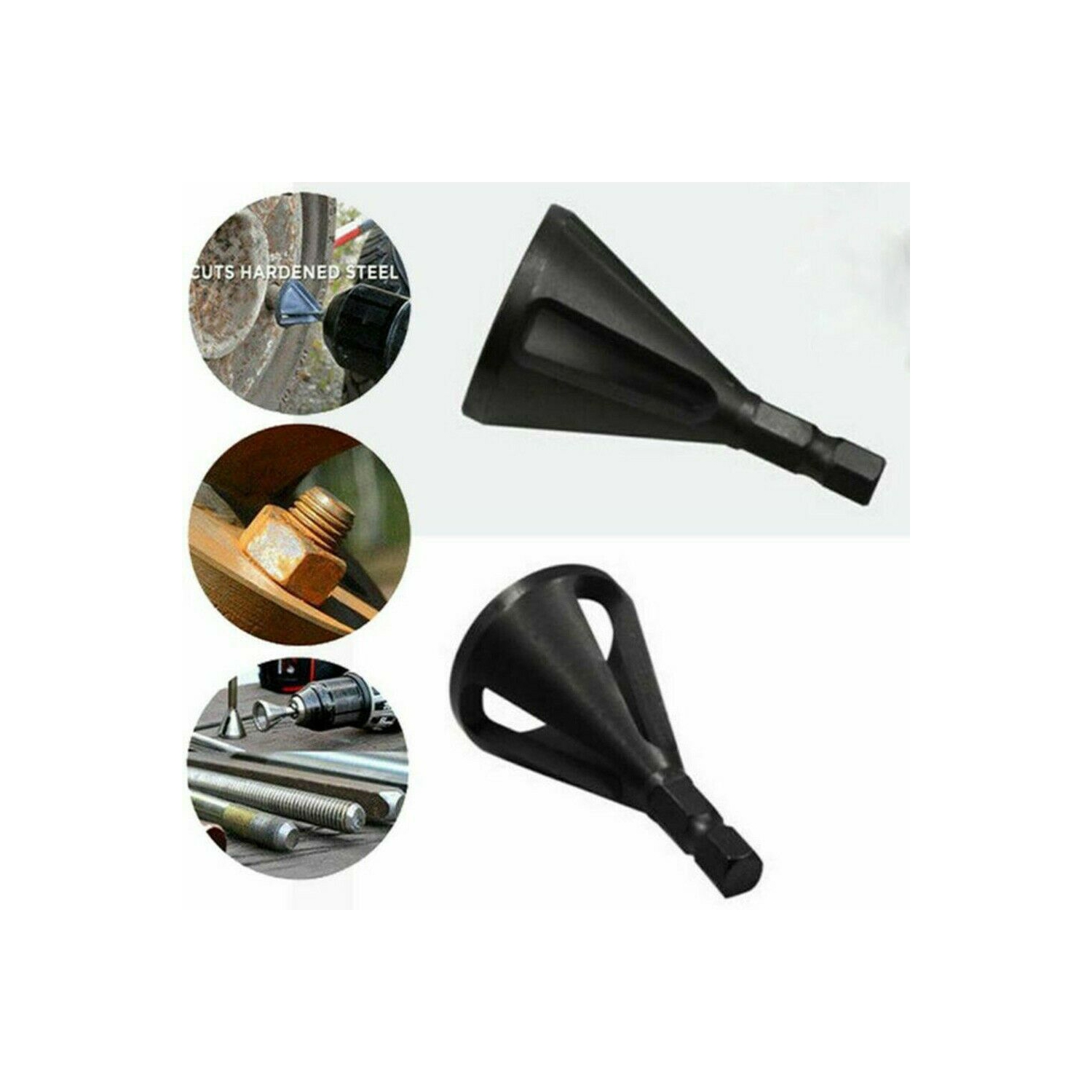 2 Pcs Metal Deburring External Chamfer Tool Remove Burr Tools for Drill Bit Remove Burr Repairs Tools Remove Burr Drill Bit