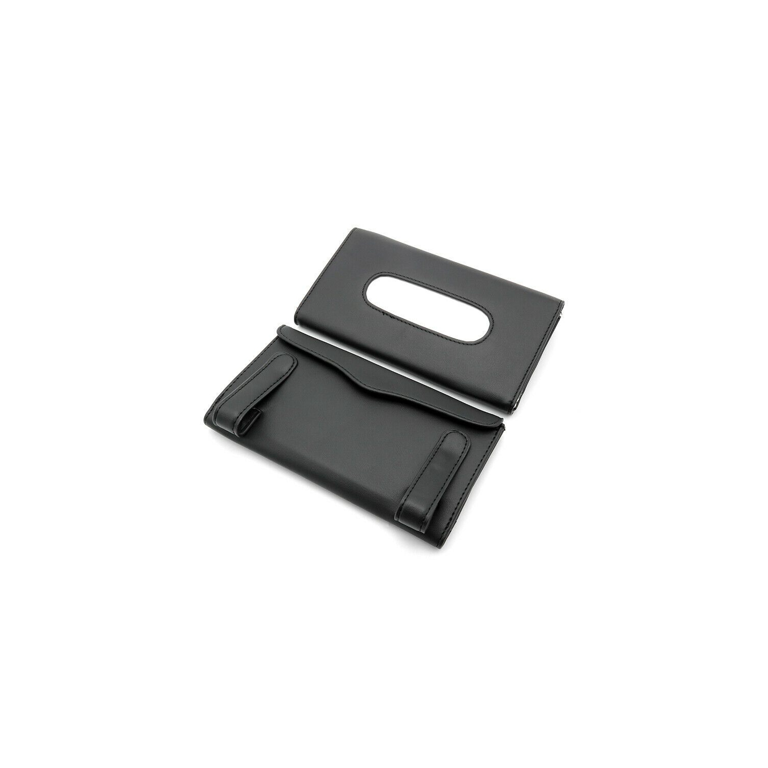 Porte-papier-mouchoir pour pare-soleil pour porte-masque de voiture pour pare-soleil porte-boîte de papier-mouchoir en cuir pu