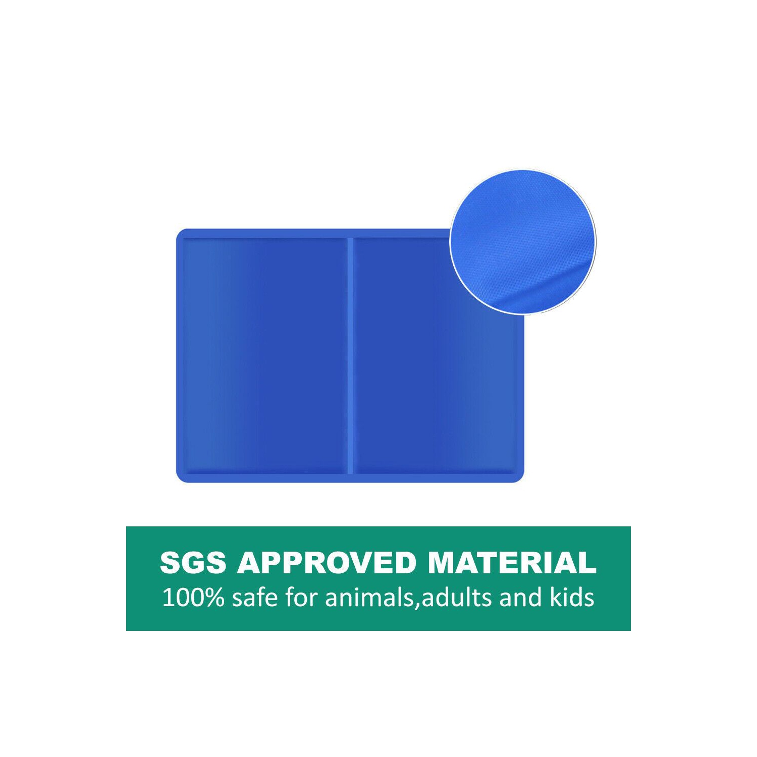 Dog Pet Cooling Mat Ice Gel Self Cooling Pad Summer Cat Stay Cool Sleeping Mattress for Home & Travel & Cars Crates, Kennels and Beds 25x19 inches