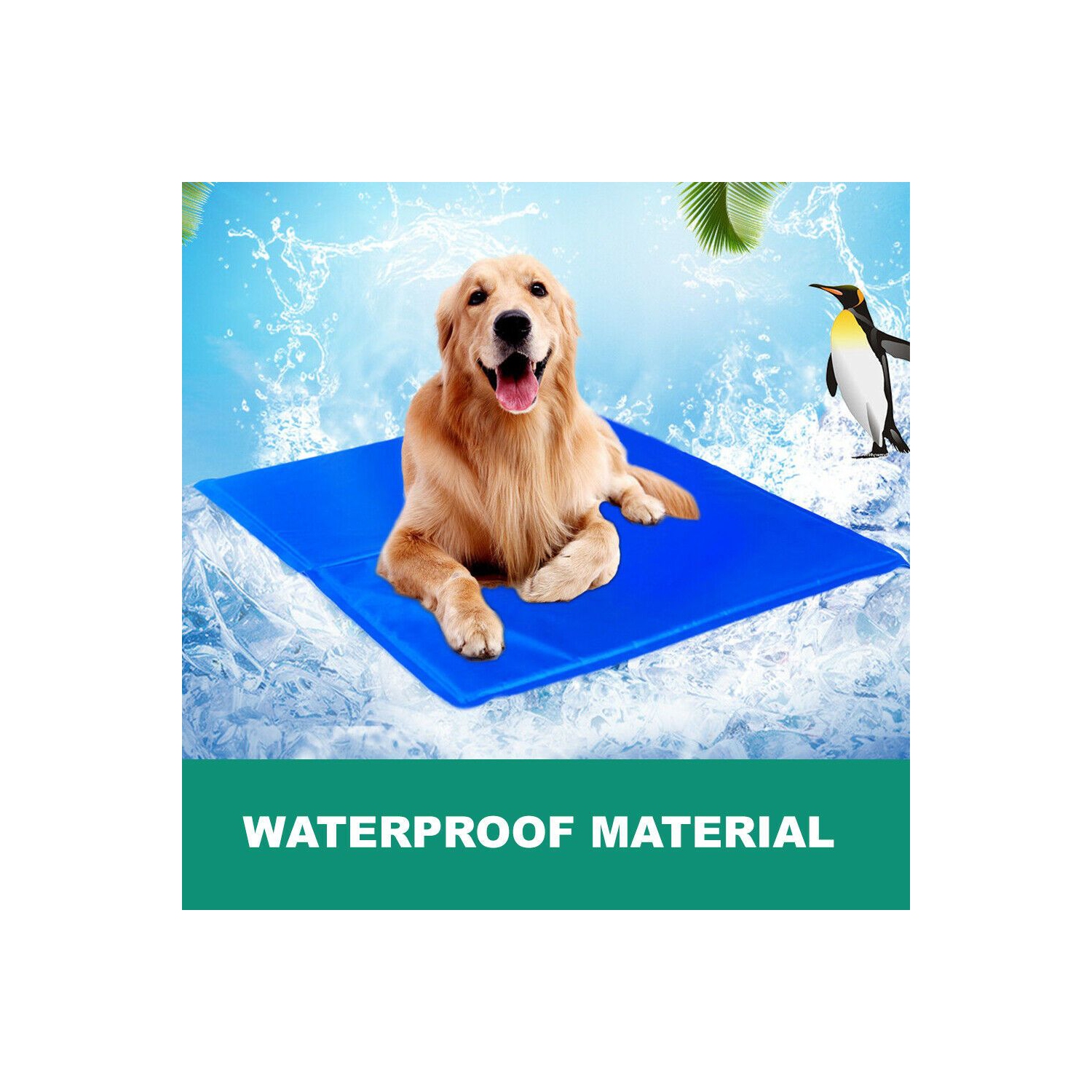 Dog Pet Cooling Mat Ice Gel Self Cooling Pad Large SIZE Summer Cat Stay Cool Sleeping Mattress for Home & Travel & Cars Crates, Kennels and Beds