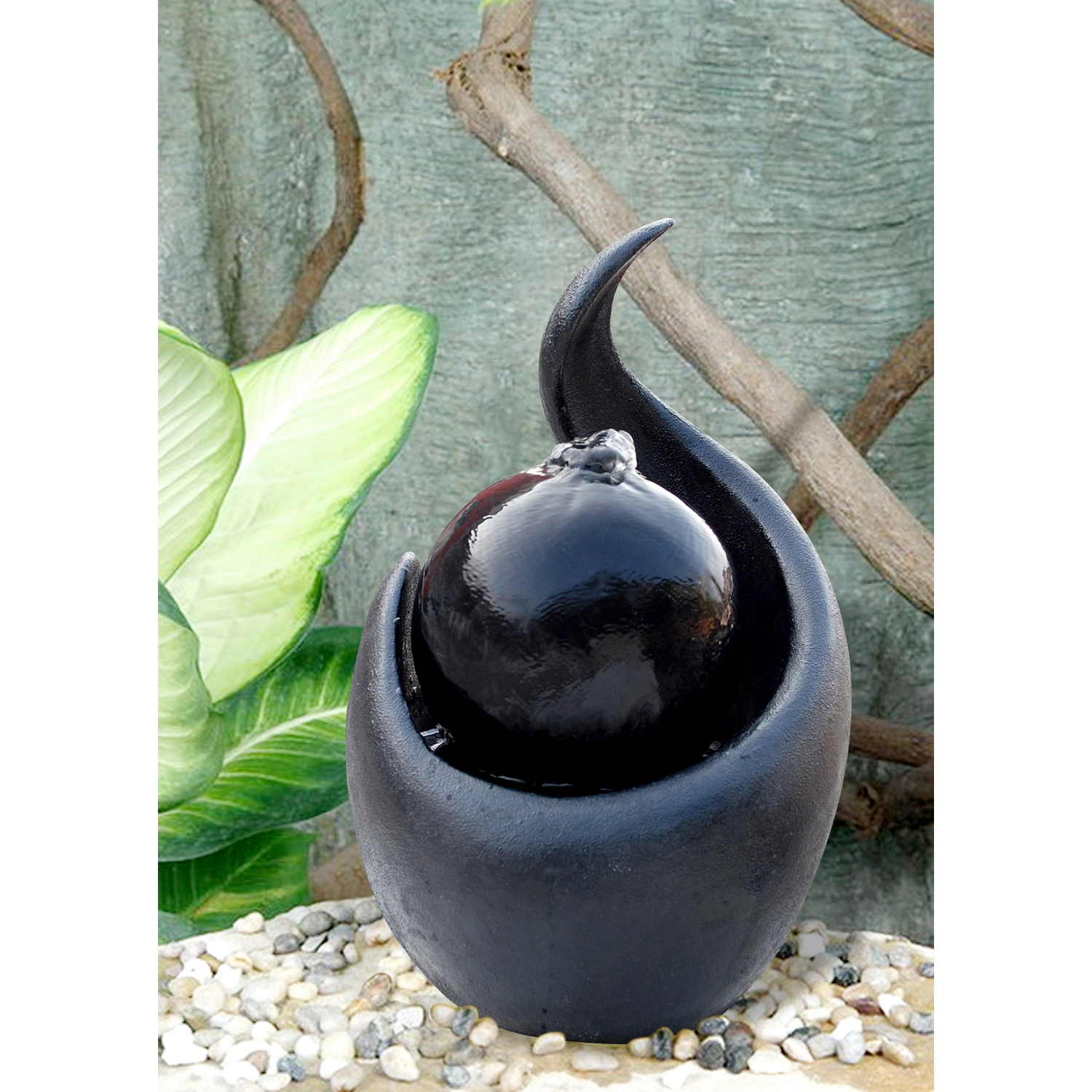 Hi-Line Gift Ltd Fountain-Zen with Ball