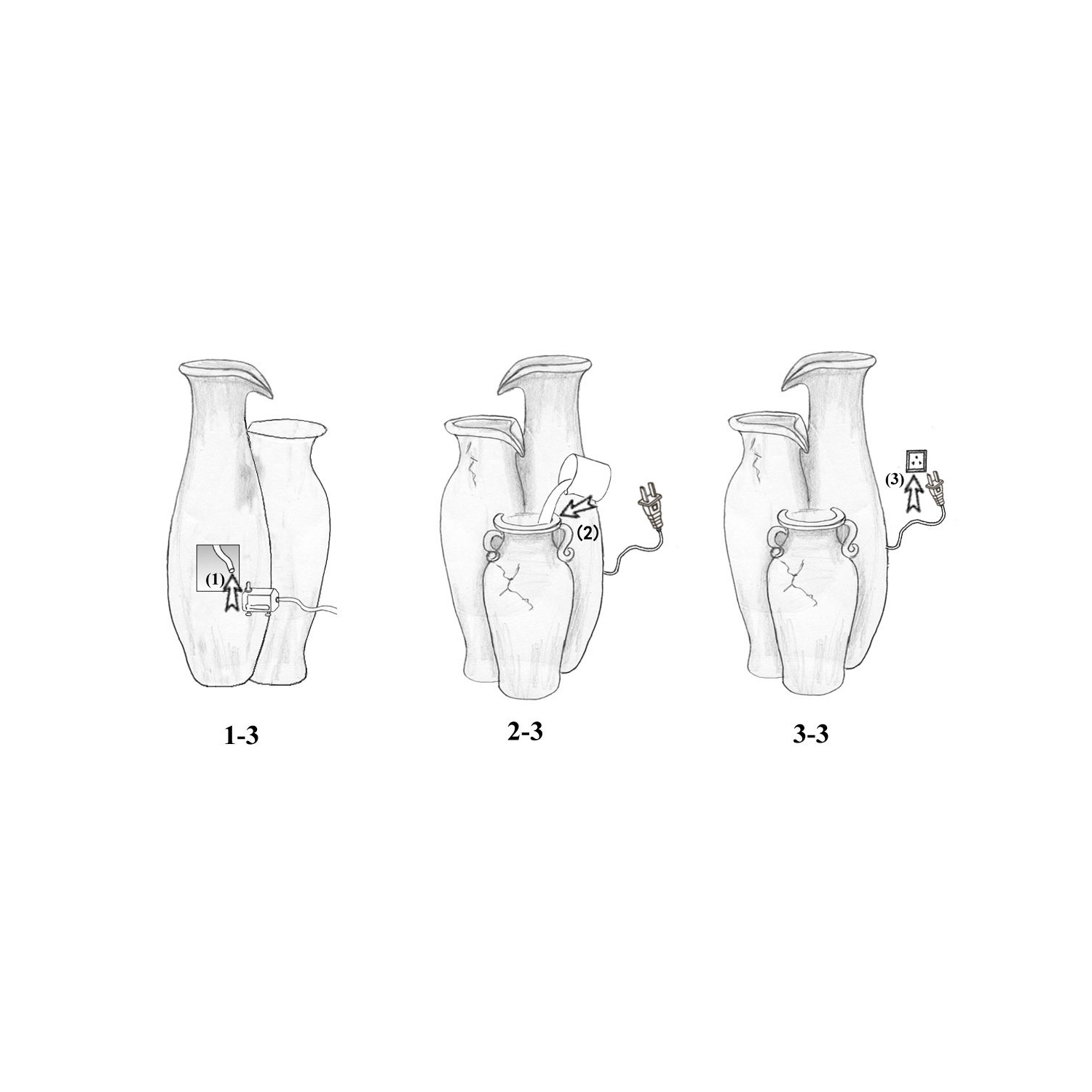 Hi-Line Gift Ltd Pouring Jugs Fountain