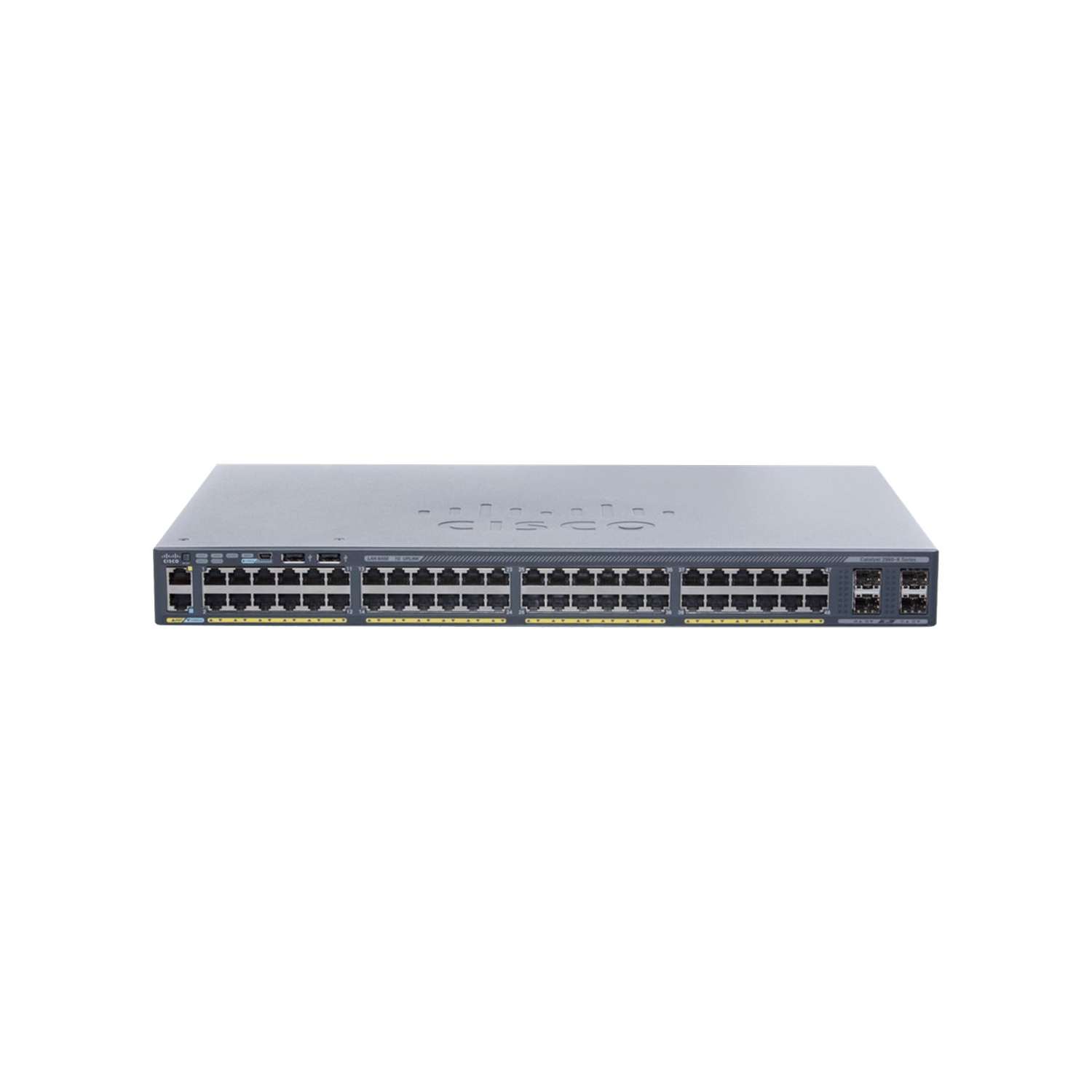 Cisco Catalyst 2960-X Switch Catalyst 2960-X 48 GigE PoE 740W, 2 x 10G SFP+, LAN Base