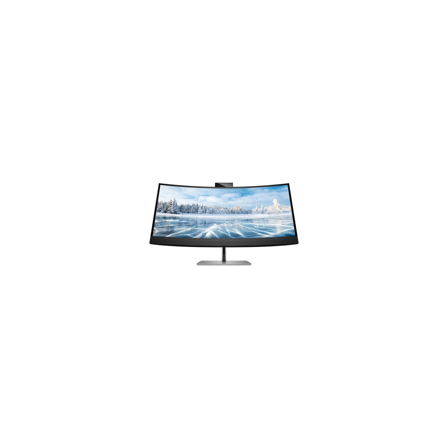 HP 34" WQHD 60Hz 6ms GTG Curved IPS LCD Monitor (30A19AA#ABA) - Black and Silver