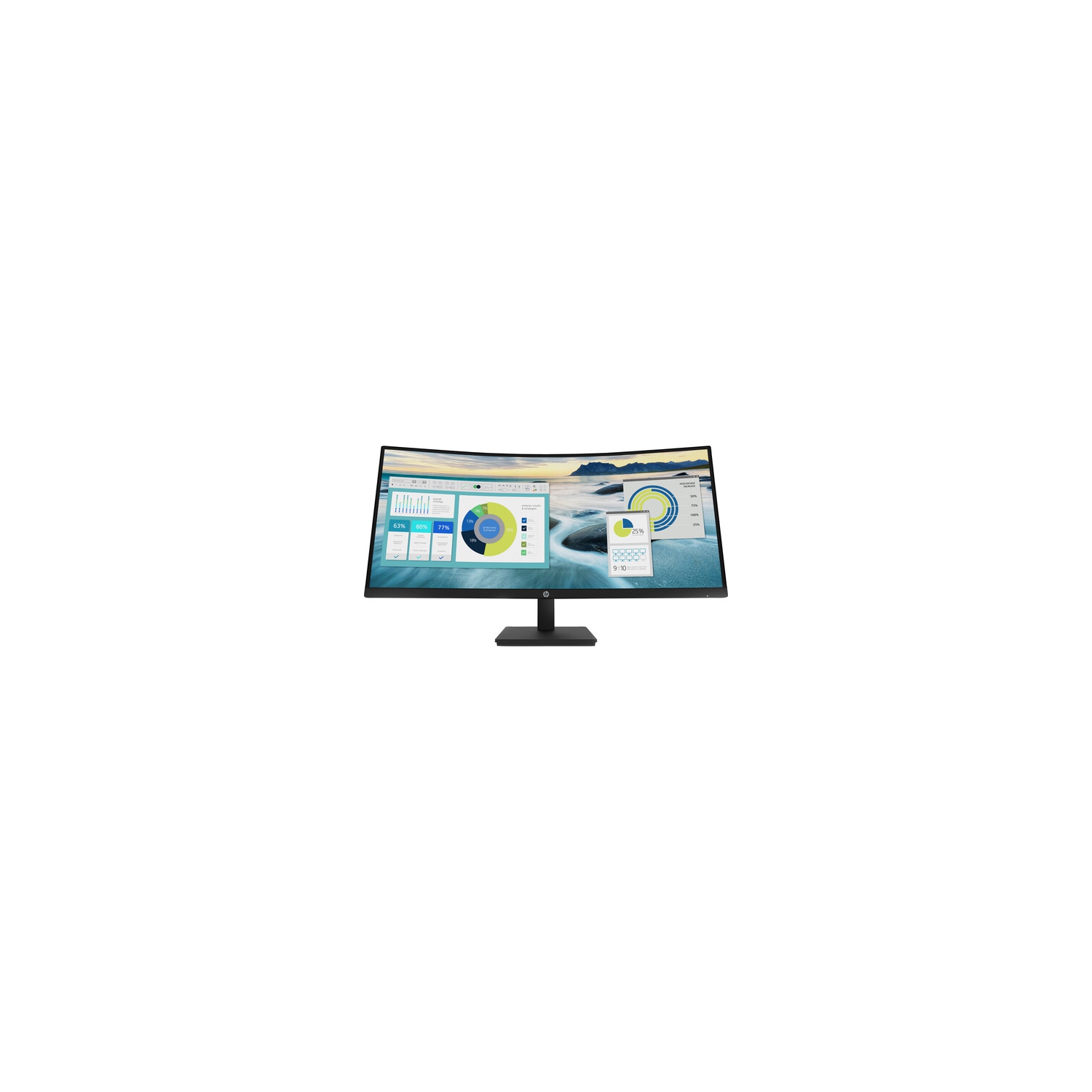 HP 34" WQHD 60Hz 5ms GTG Courbé VA LCD Moniteur (21Y56AA#ABA) - noir