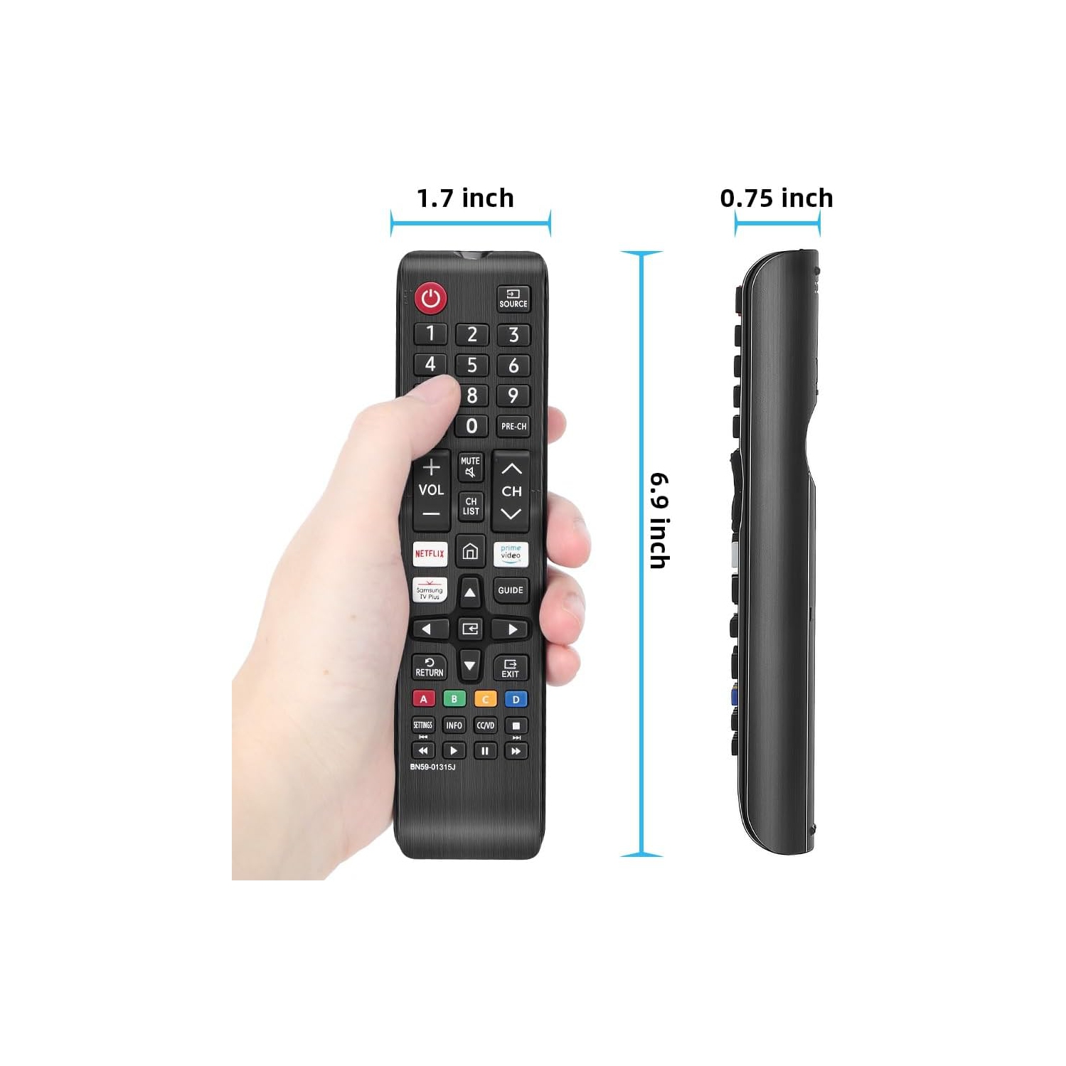 Samsung Smart TV Replacement Remote with Apps BN59-01315J