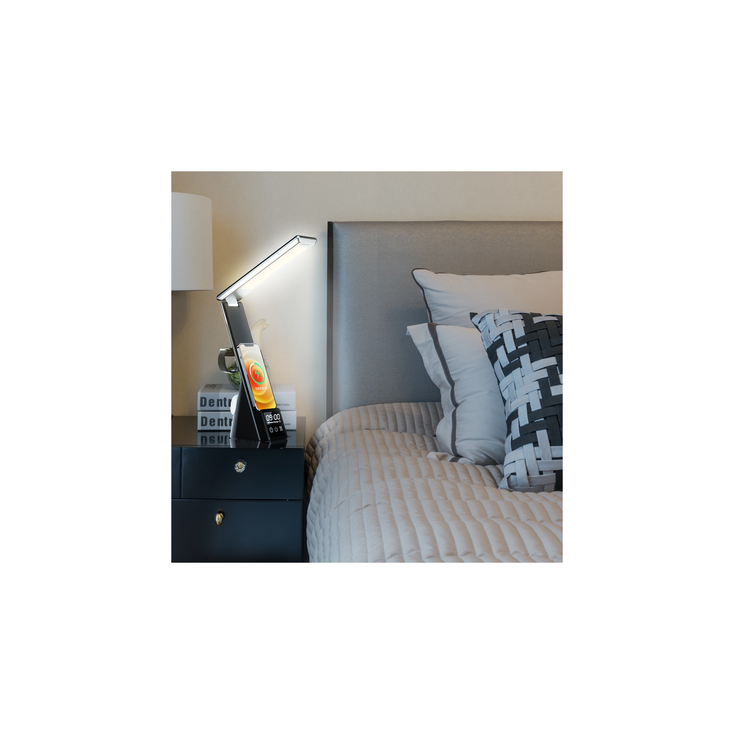 STIMULA LIFESTYLE 5 IN 1 APPLE WATCH AIRPODS PRO 1ST 2ND 3RD GENERATION AIRPODS 2ND 3RD 4TH IPHONE 12 13 14 15 16 17 FAST WIRELESS CHARGER LED LAMP