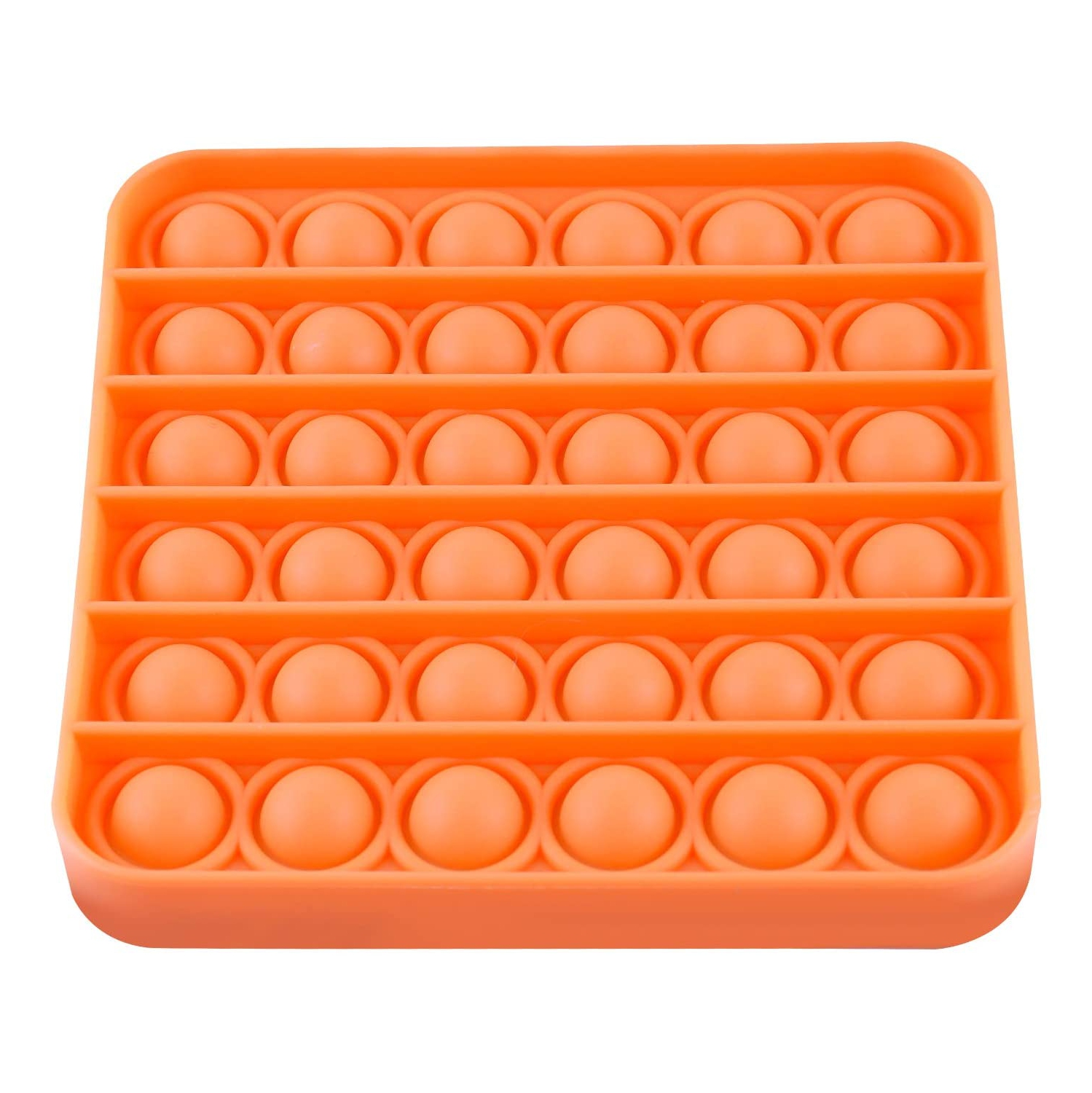 (CABLESHARK)Orange Square Push Pop Bubble Fidget Toy [Toys, Ages 3+](FREE SHIPPING)