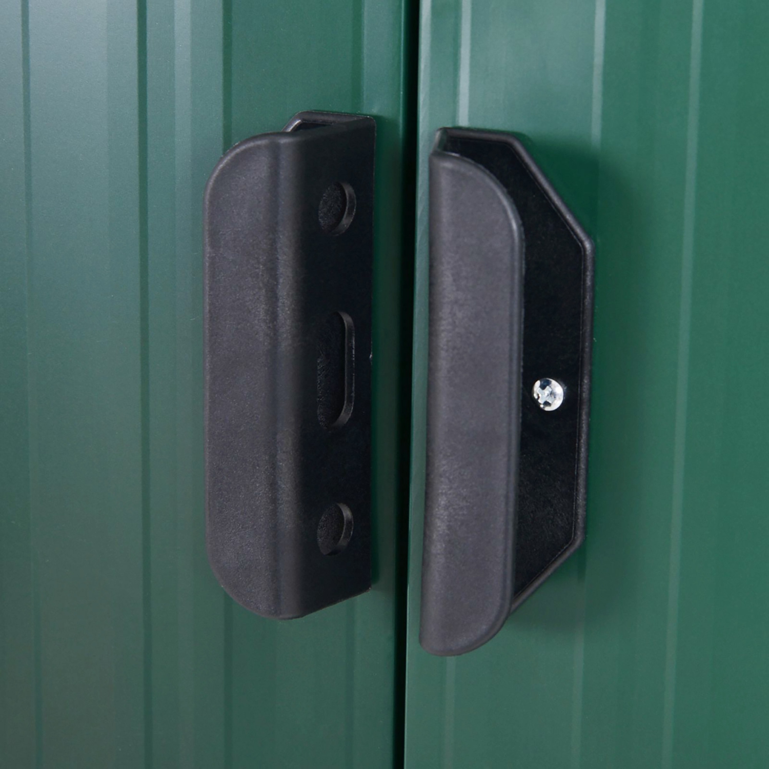 Outsunny 7'x 4' Outdoor Storage Shed, Metal Garden Shed with Lockable Double Doors, Foundation Kit and Vents for Patio Backyard Tool Storage, Green