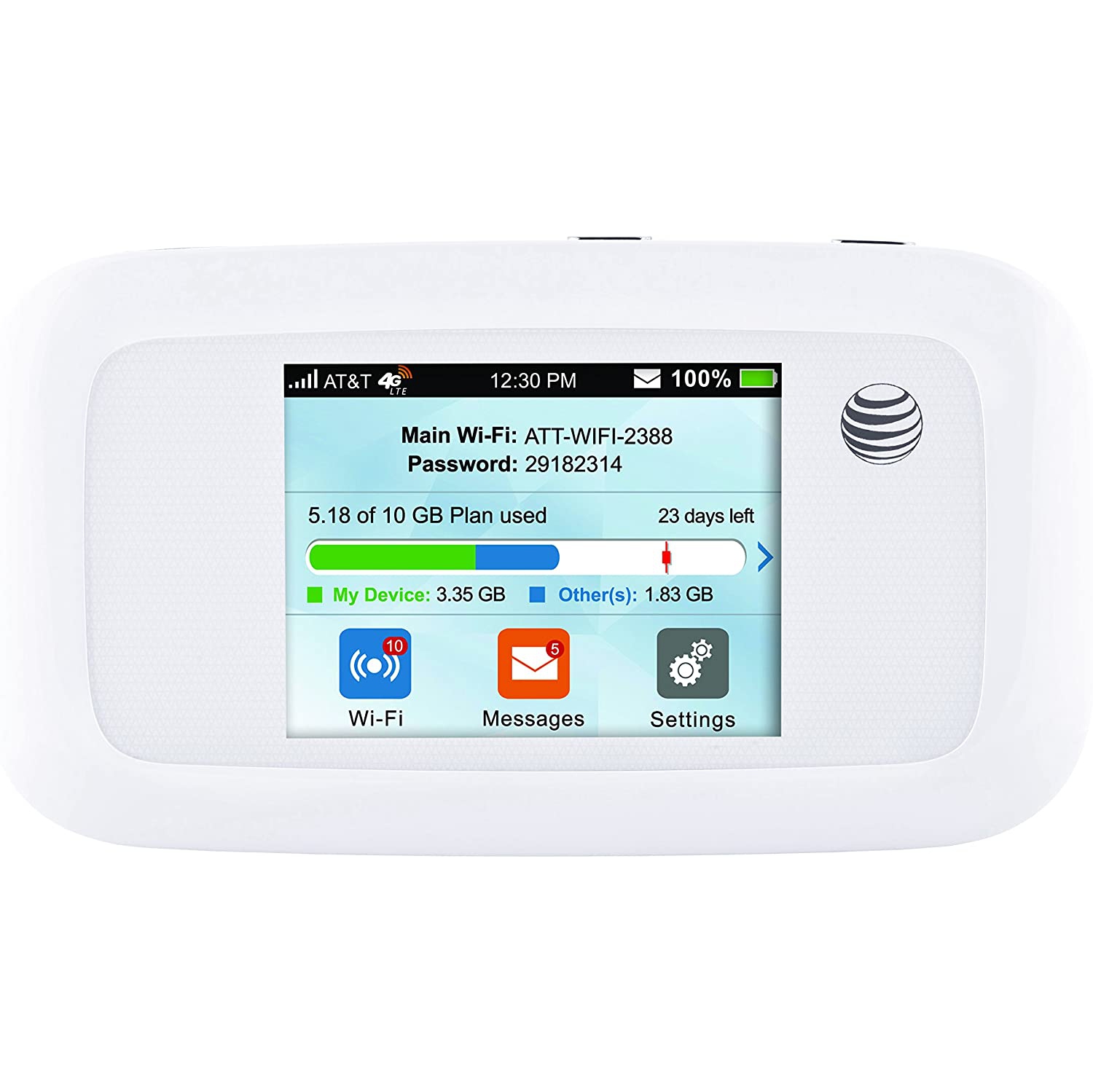 ZTE Velocity | Mobile Wifi Hotspot 4G LTE Router MF923 | Up to 150Mbps Download Speed | WiFi Connect Up to 10 Devices | GSM Unlocked - White (Open Box)