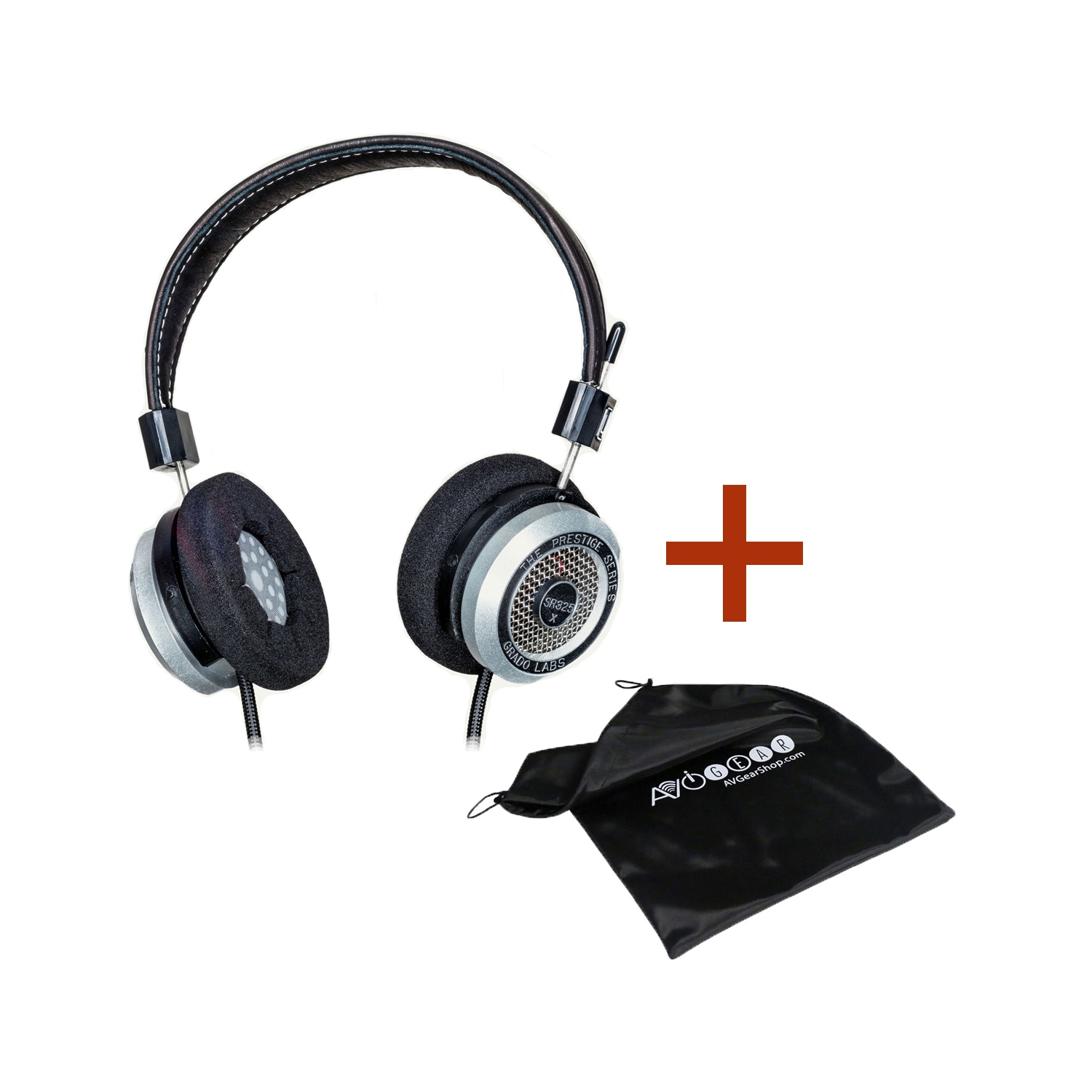 Grado SR325x Prestige Series Over Ear Wired Stereo Headphones with Carrying Bag