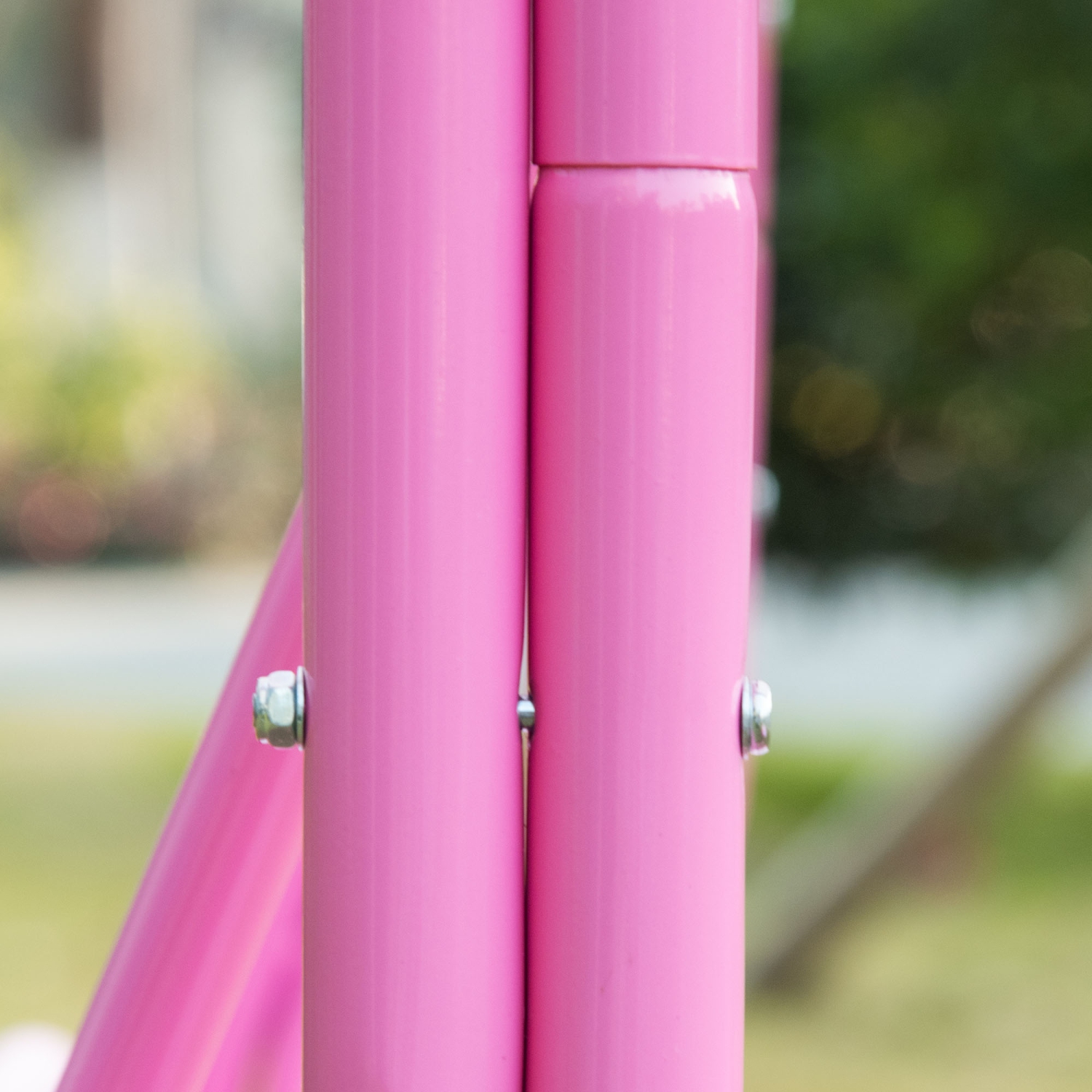 Outsunny 2-Seat Kids Swing Chair, Children Outdoor Patio Lounge Chair with Canopy, for Garden Porch, with Adjustable Awning, Seat Belt, Mermaid