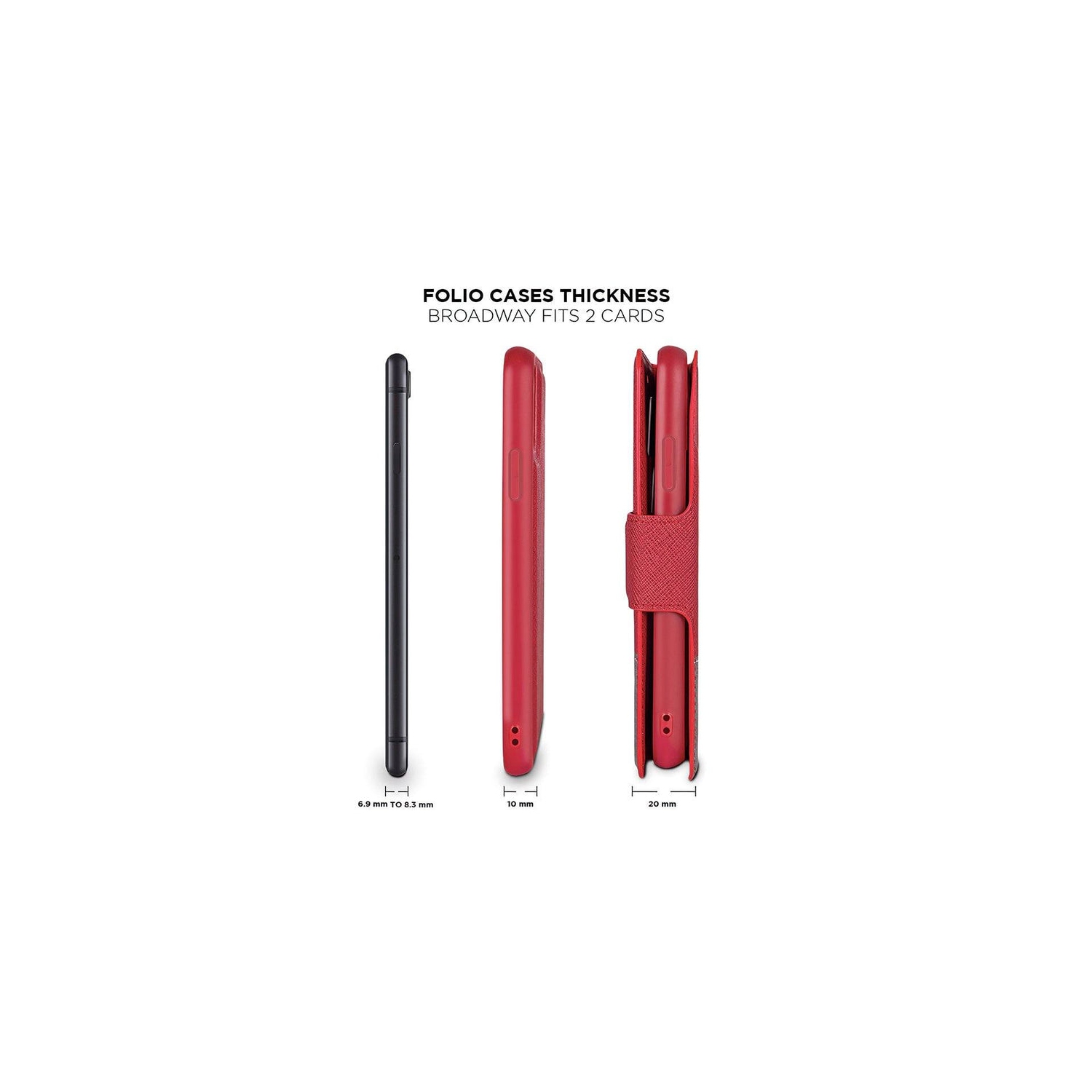 iPhone 13 Pro - MagSafe Broadway Wallet Case, Red