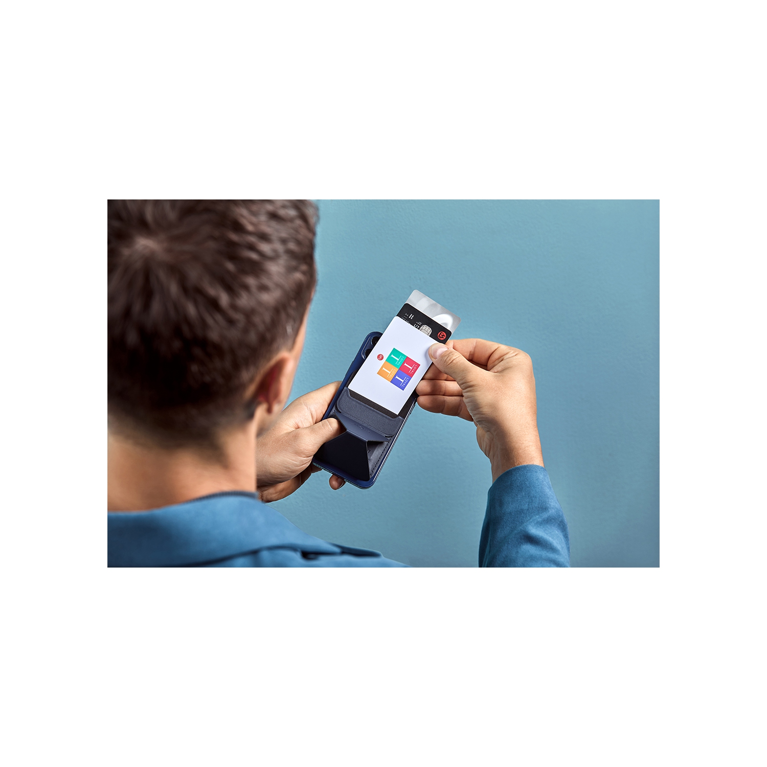 Universal MOFT Snap-On Magnetic MagSafe Wallet Stand - Yellow