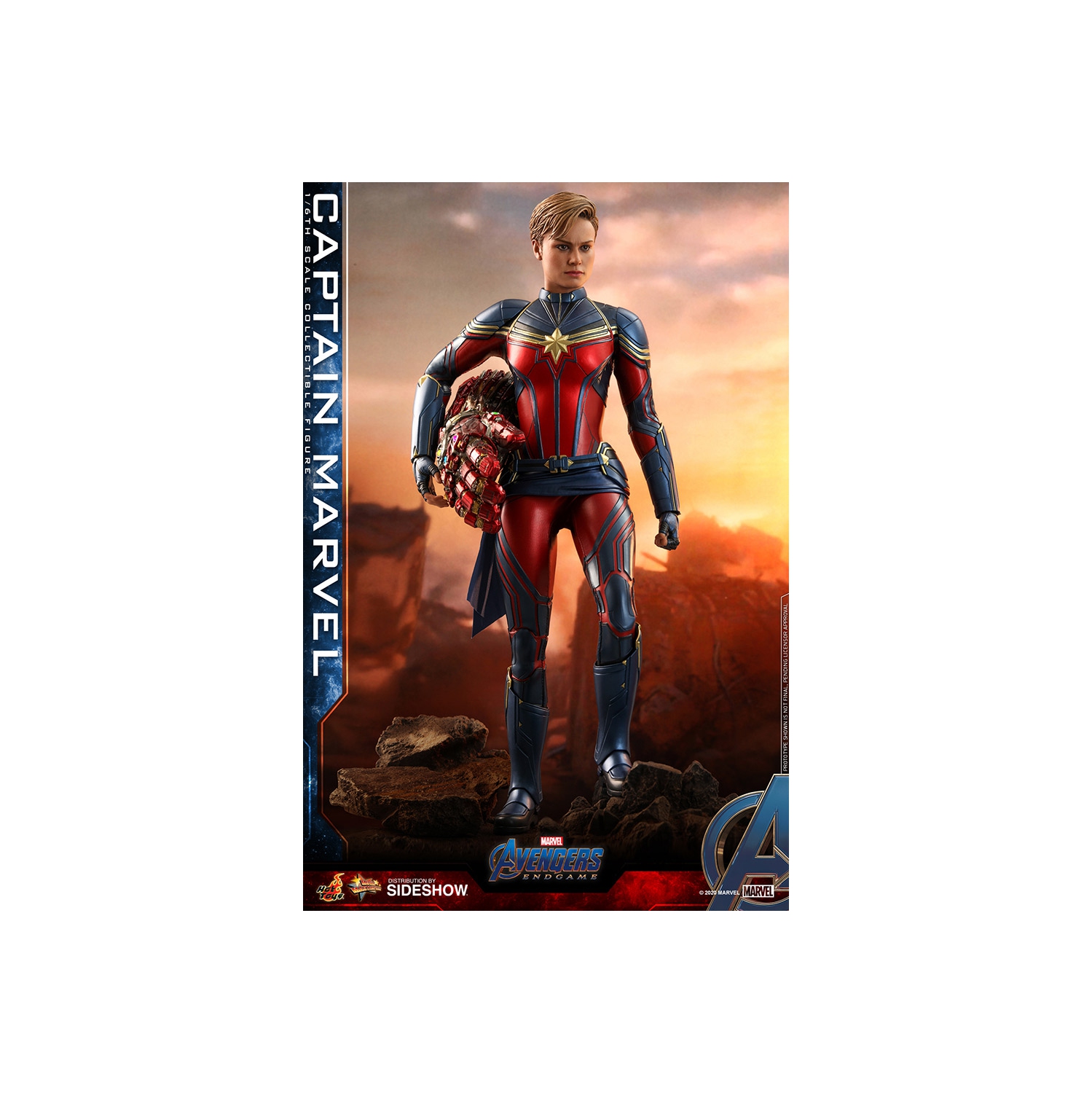 Avengers Endgame 11 po figurine d’action de série échelle 1/6 - Captain Marvel Hot Toys 906305